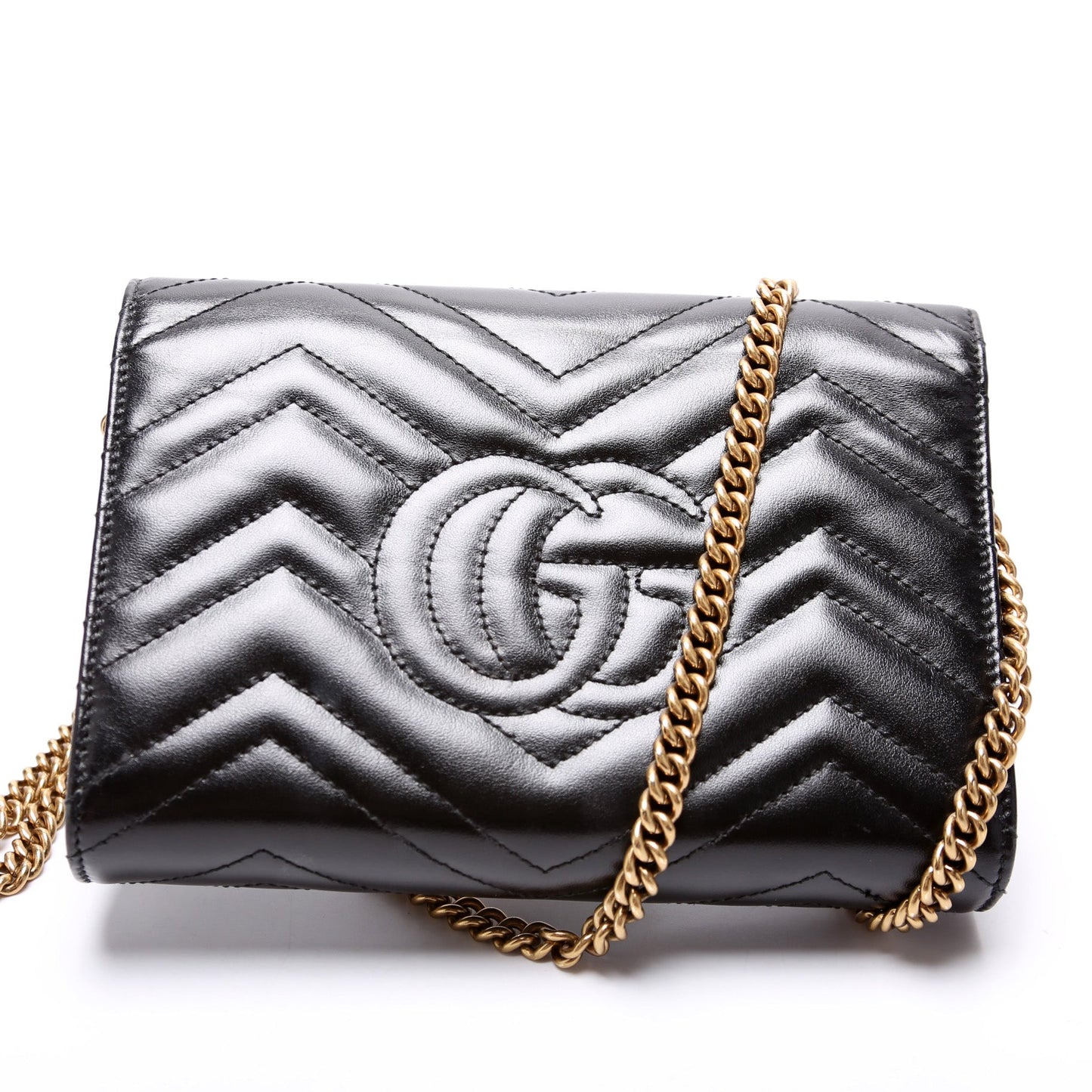 Gucci 474575 Marmont Chain Wallet Bag