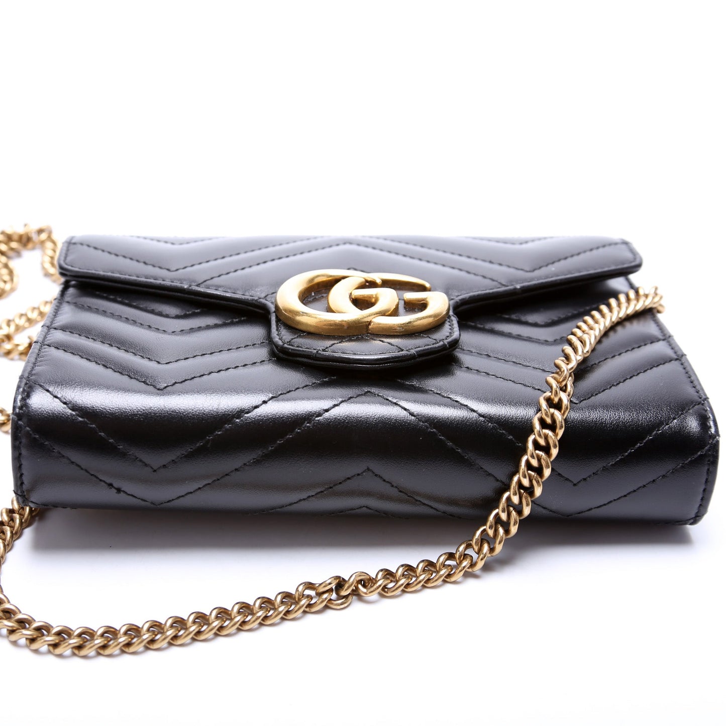 Gucci 474575 Marmont Chain Wallet Bag