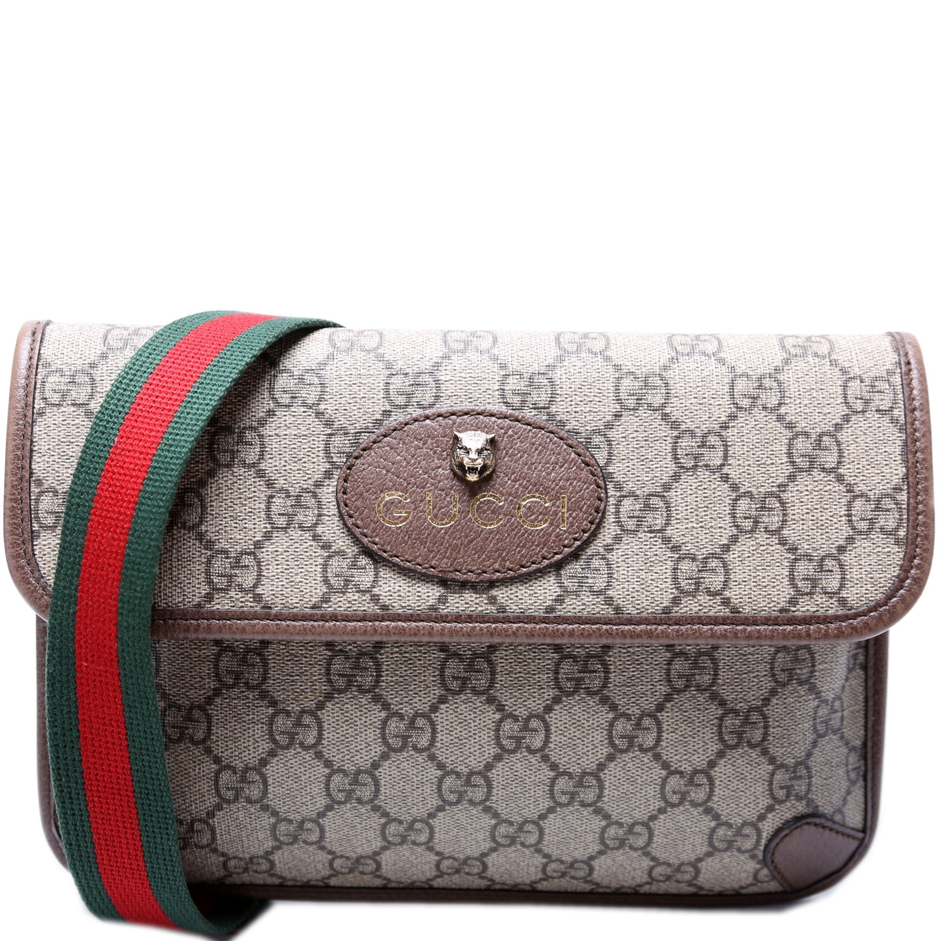 Gucci 493929 GG Supreme Neo Web Belt Bag