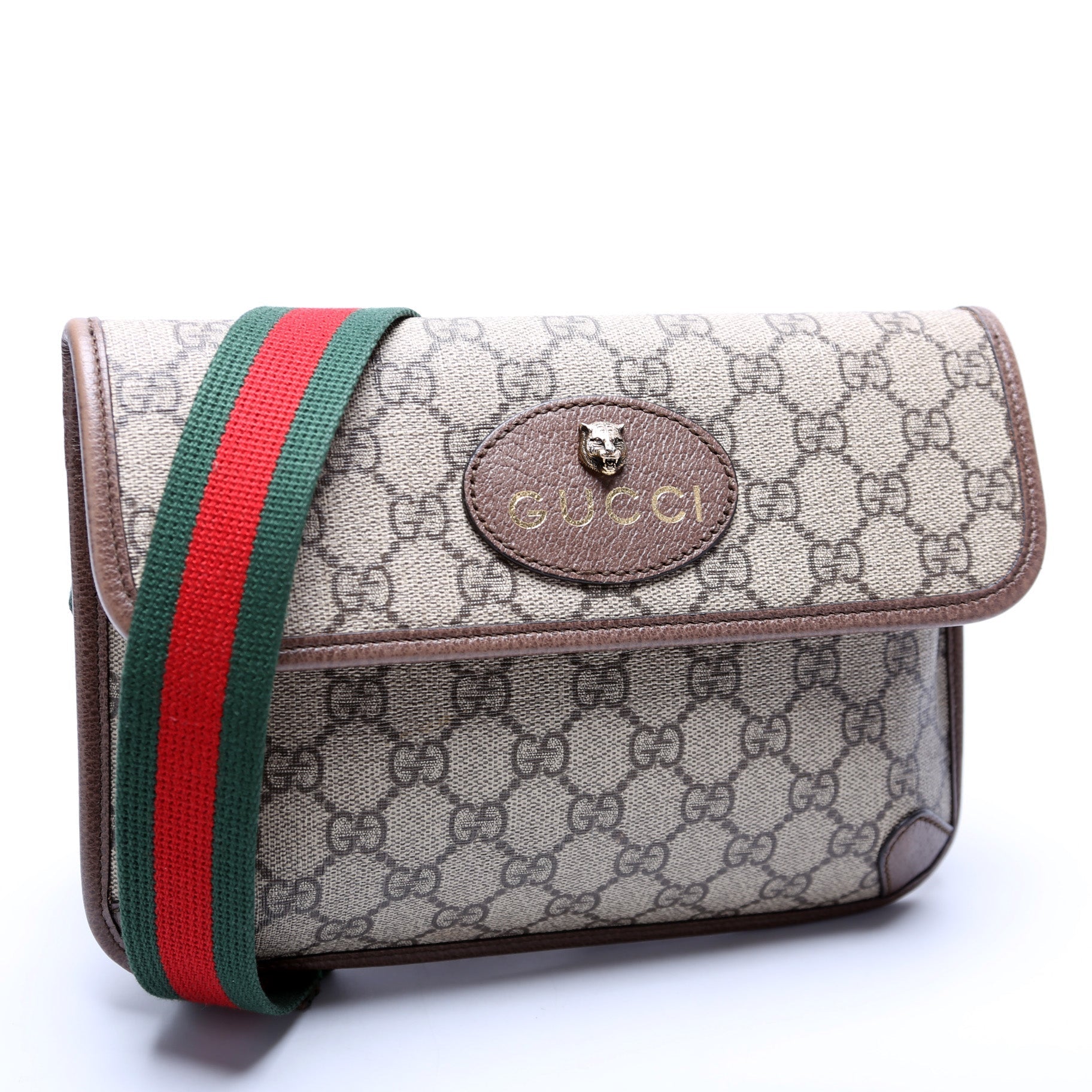 Gucci 493929 GG Supreme Neo Web Belt Bag