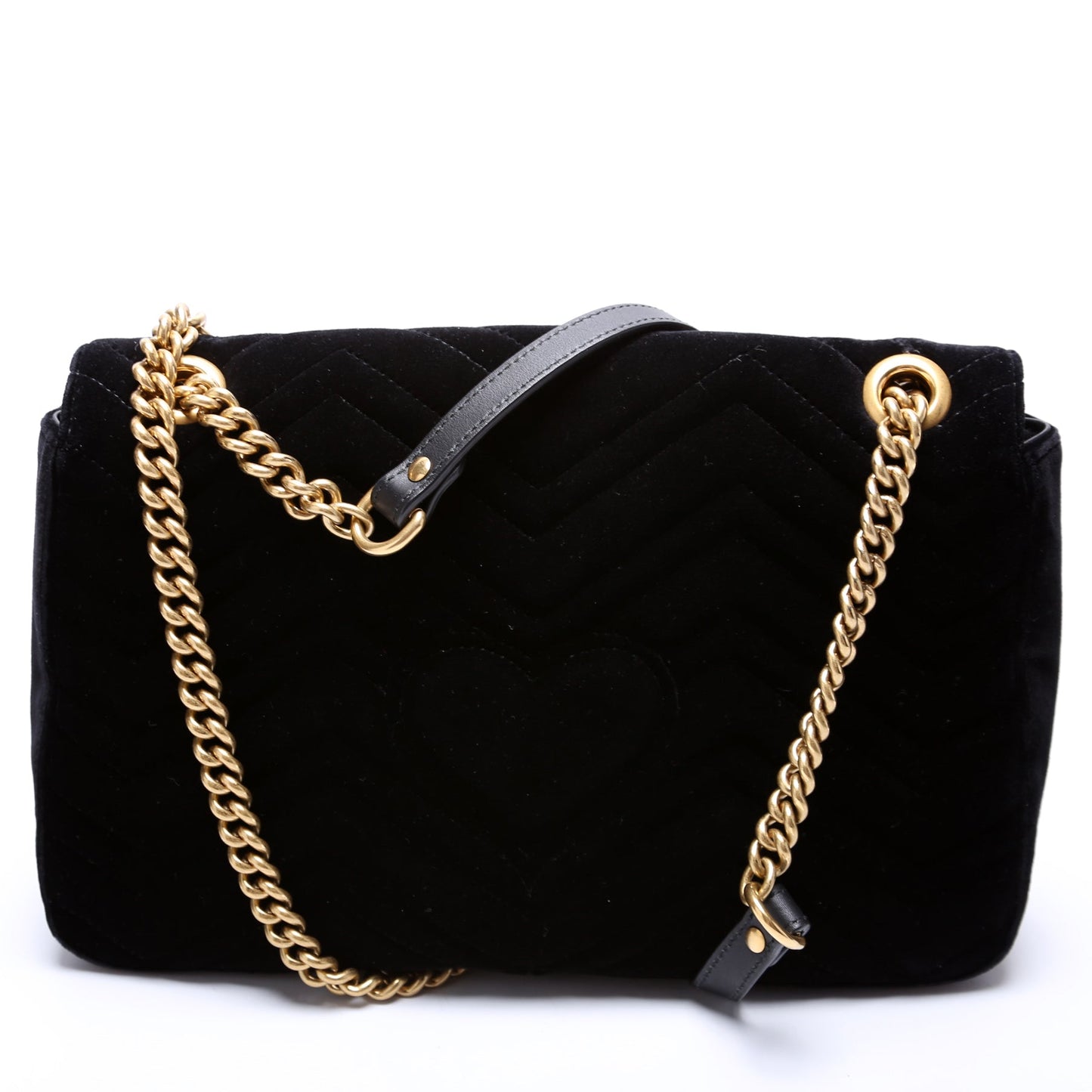 Gucci 443496 Marmont Velvet Shoulder Medium Bag