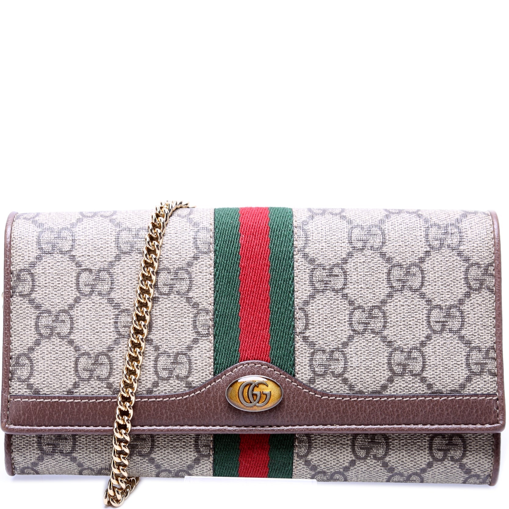 Gucci 546592 Ophidia GG Supreme Chain Wallet Bag
