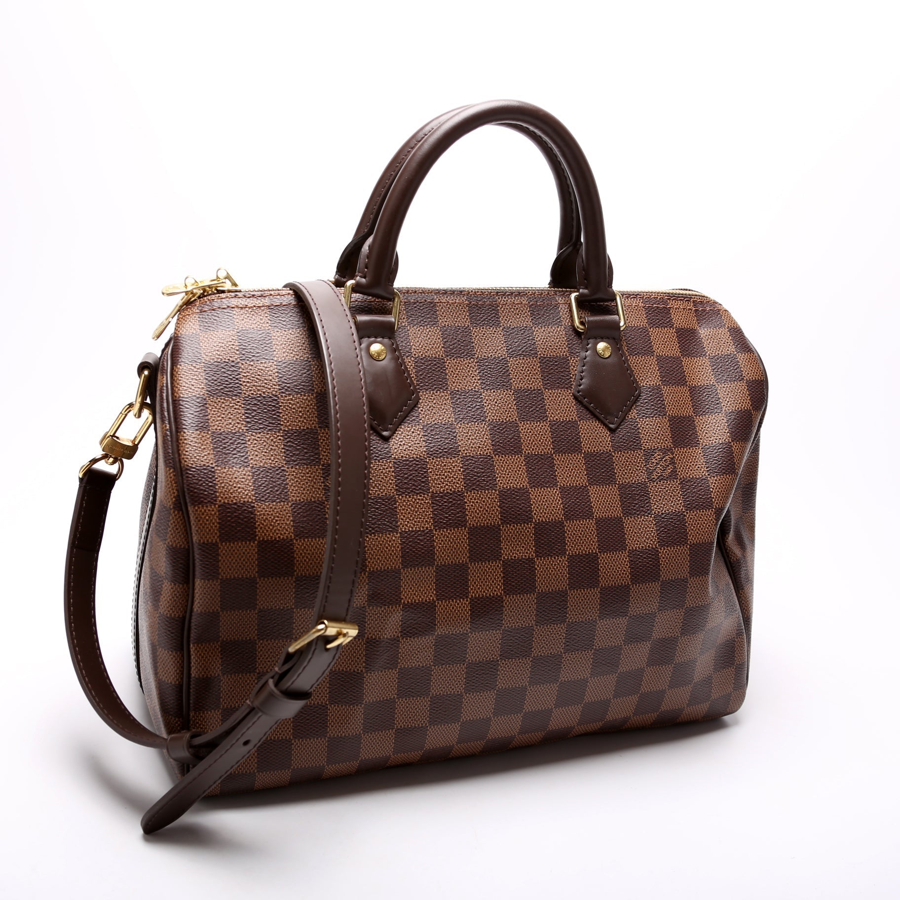 Louis Vuitton Speedy 30 Bandouliere Damier Ebene