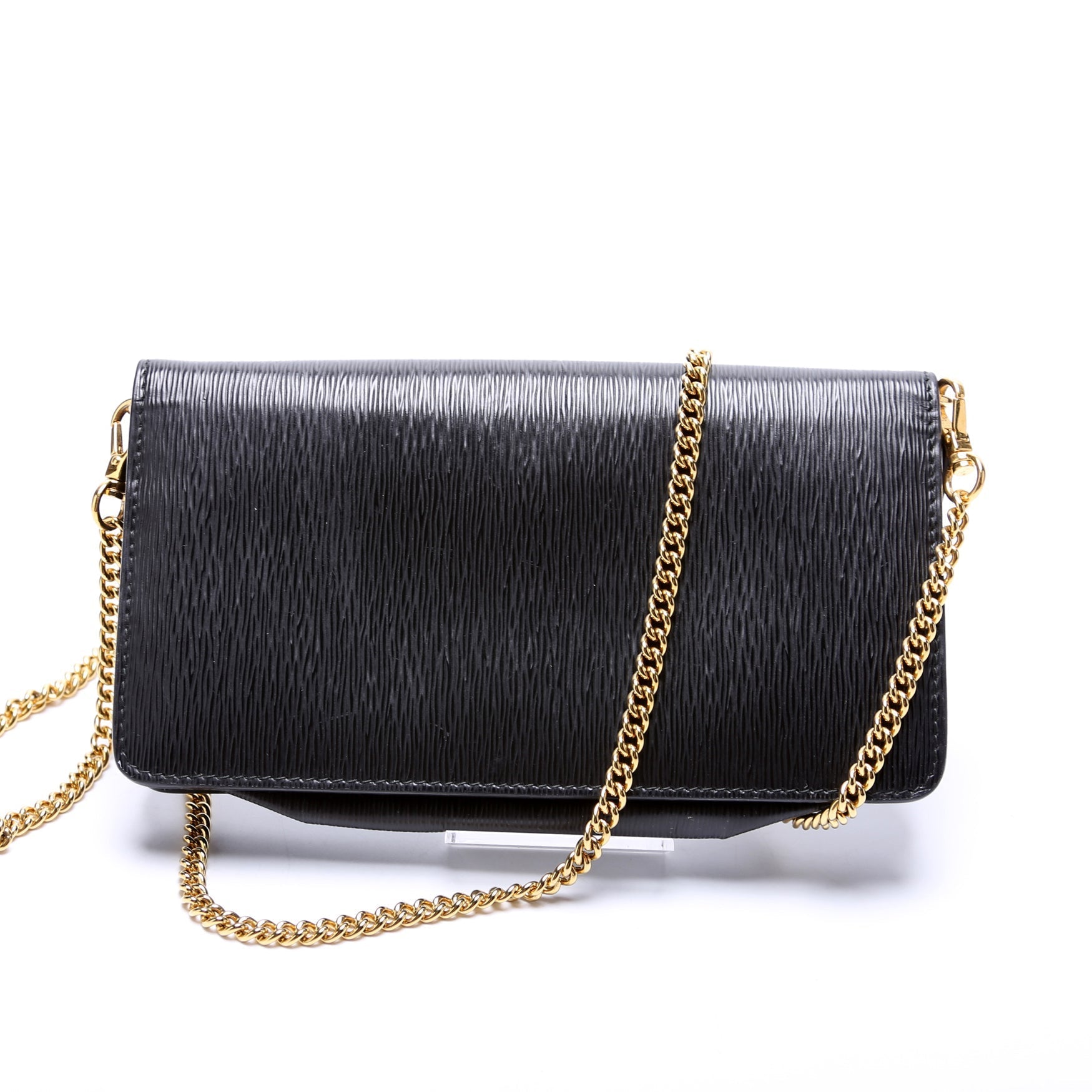 Prada Vitello Move Oro Chain Wallet Bag