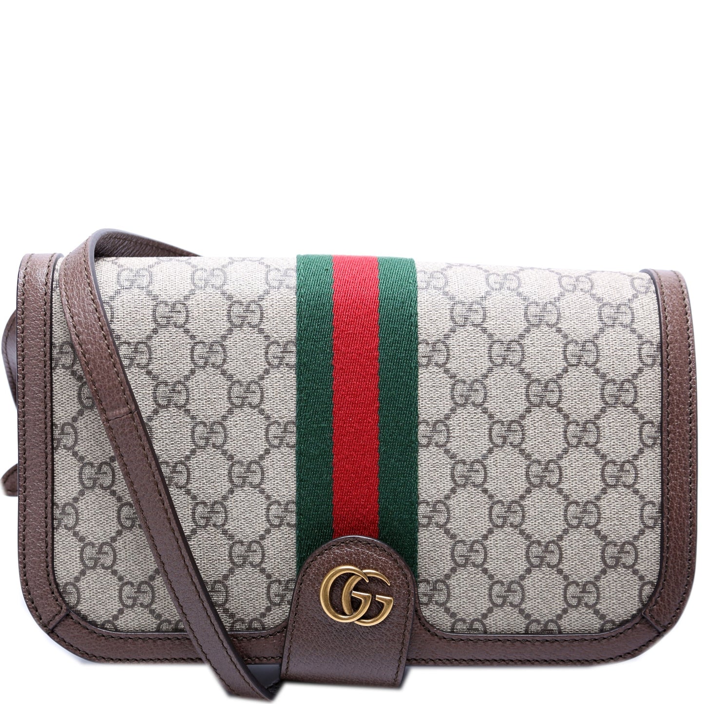 Gucci 548304 GG Supreme Ophidia Flap Bag