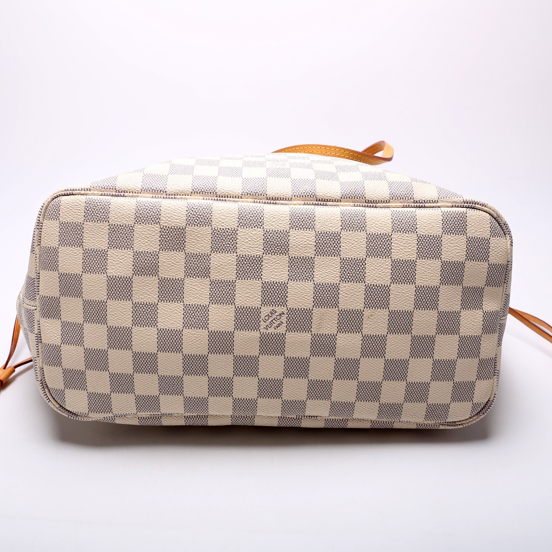 Louis Vuitton Neverfull w/ Wallet MM Damier Azur