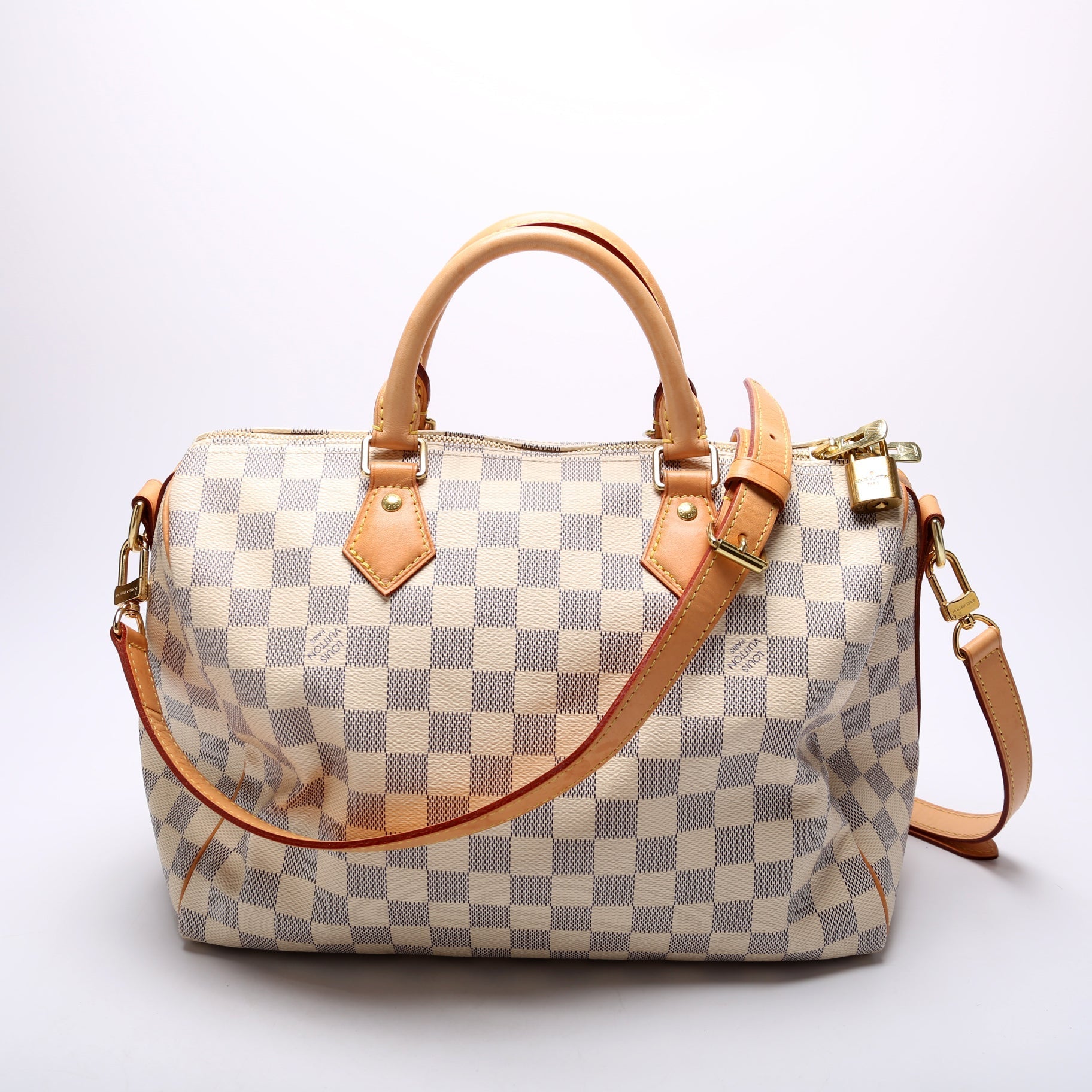 Louis Vuitton Speedy 30 Bandouliere Damier Azur
