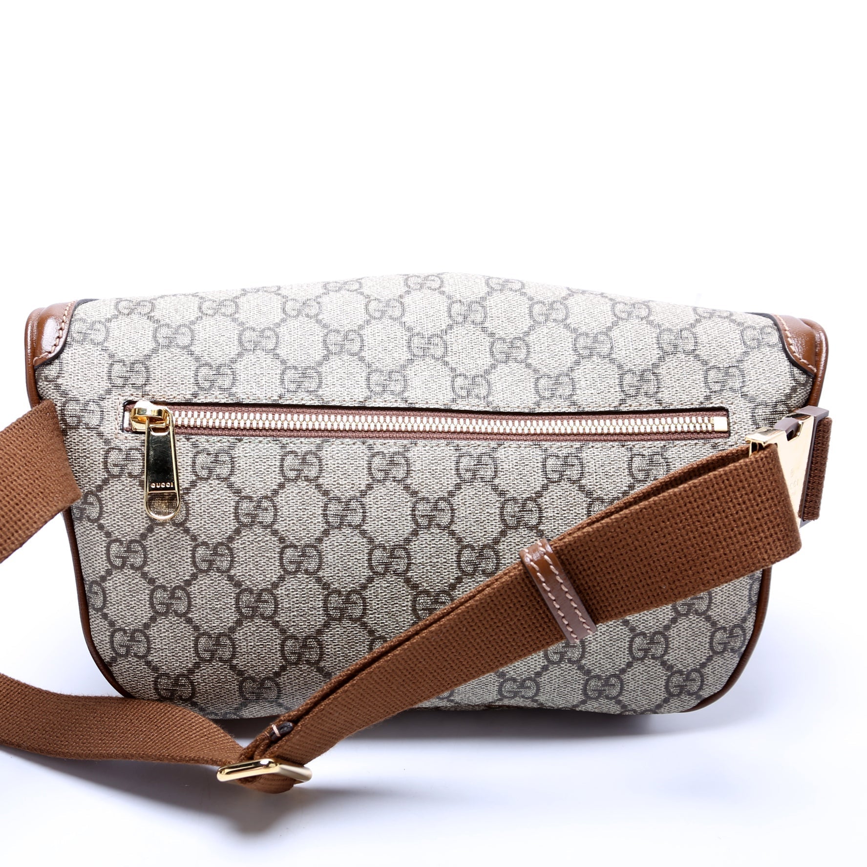 Gucci Leather Canvas Shoulder Bag
