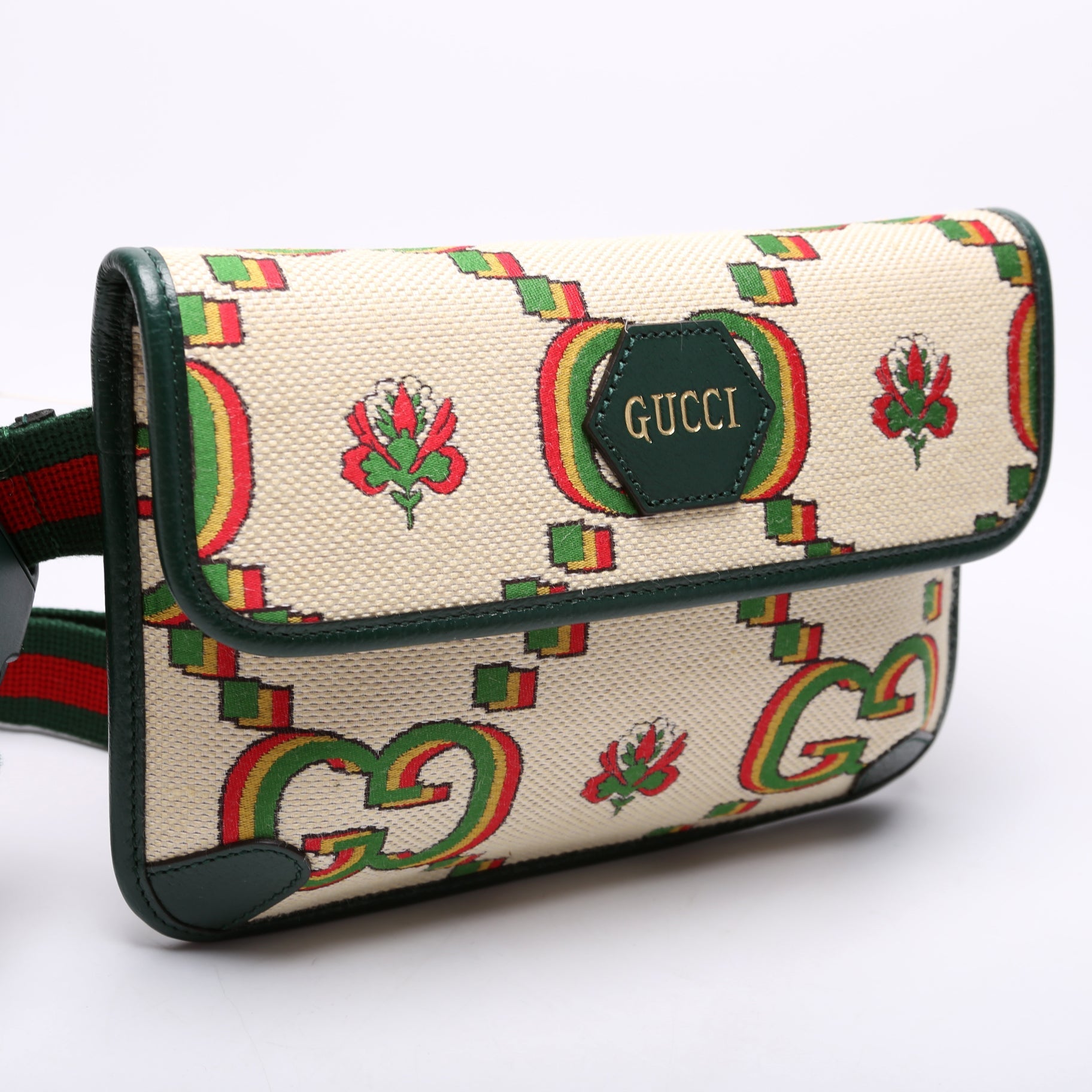 Gucci 493930 GG Supreme Neo Web Belt Bag