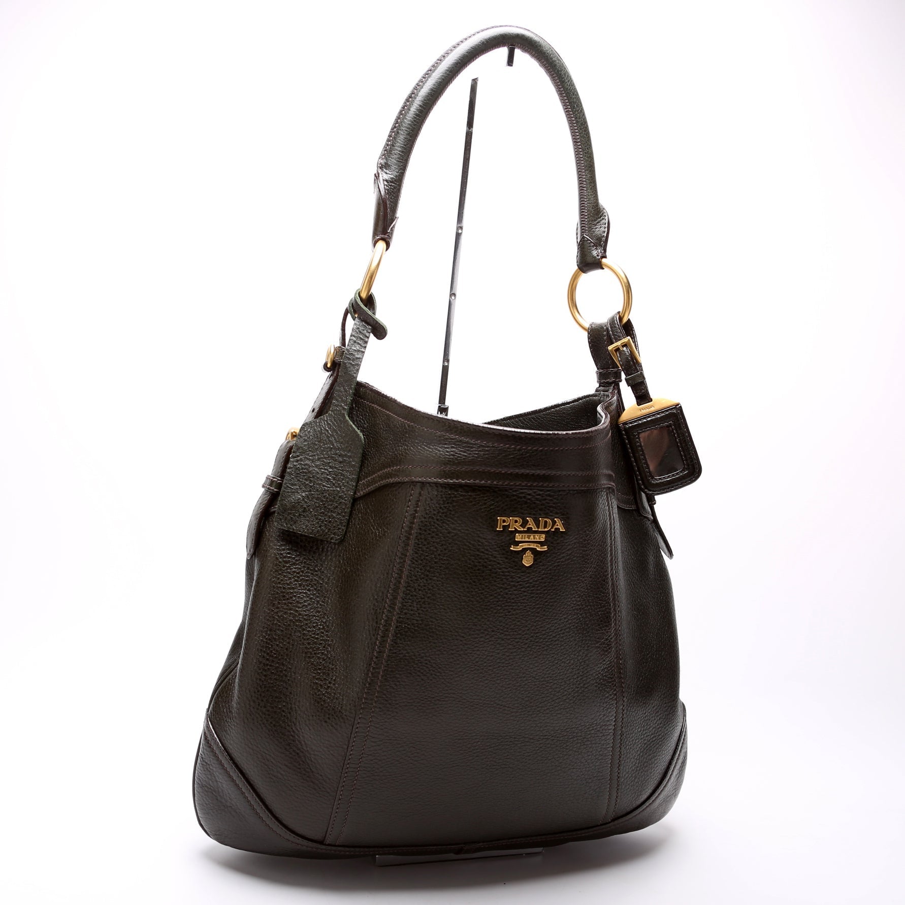 Prada 1BC3728 Cervo Antik Hobo Bag