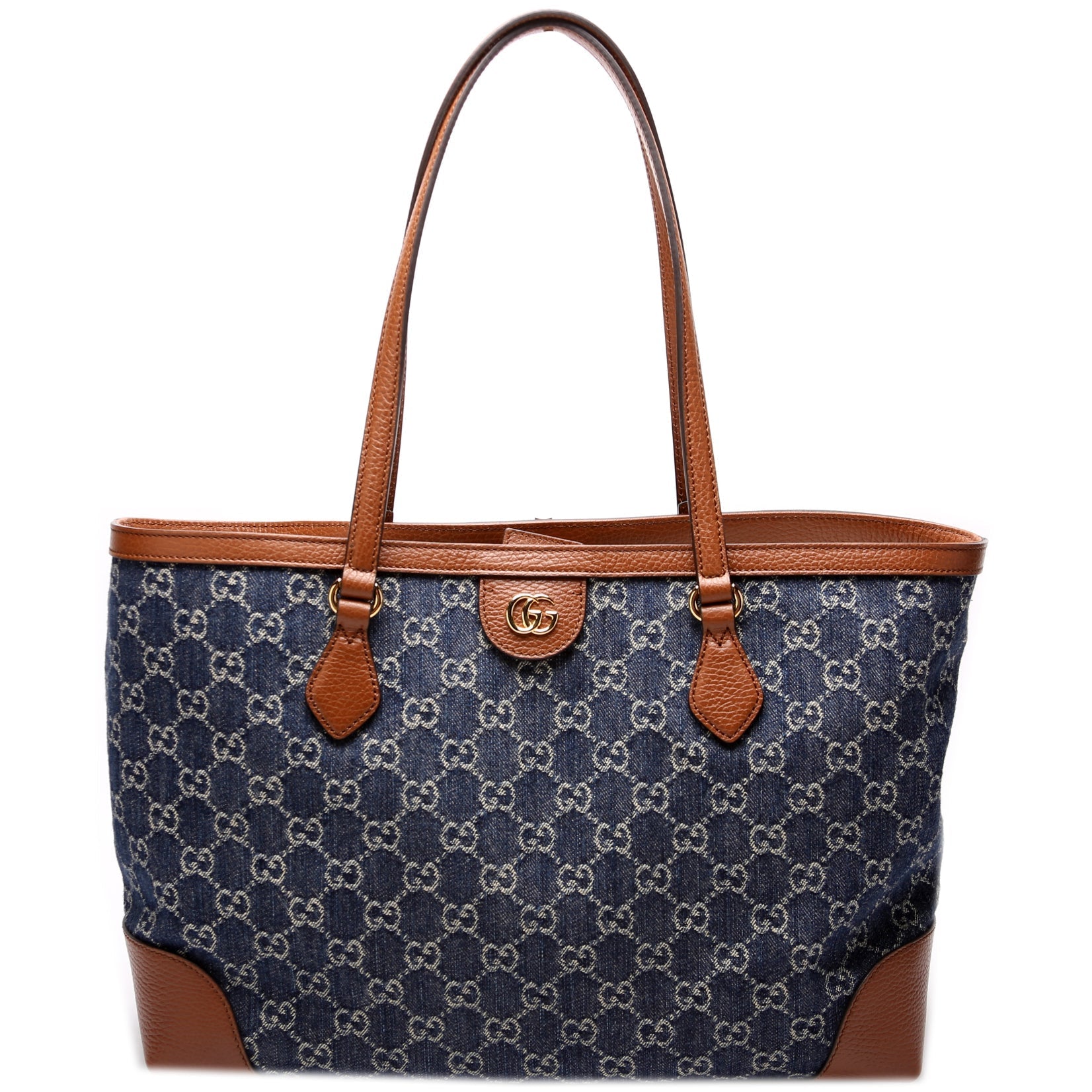 Gucci 631686 Ophidia GG Denim Tote Bag