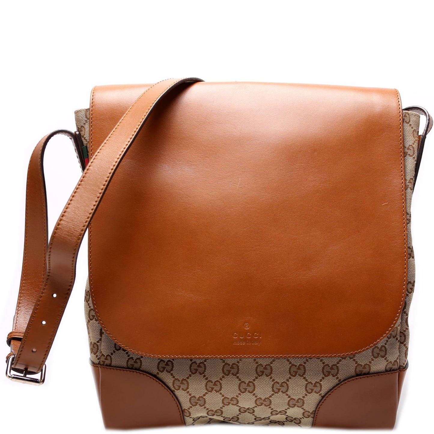 Gucci 322077 GG Canvas Vertical Messenger Bag