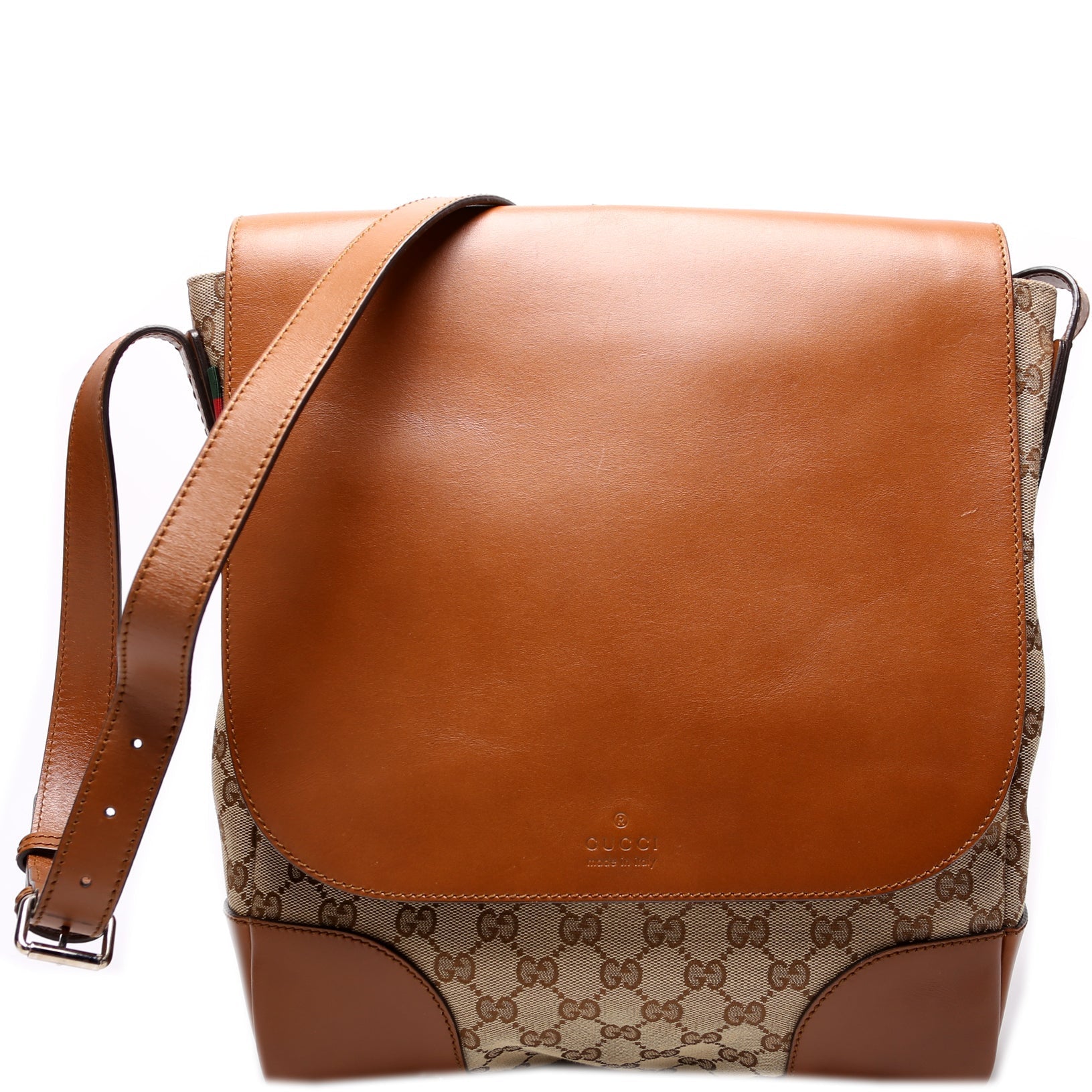 Gucci 322077 GG Canvas Vertical Messenger Bag