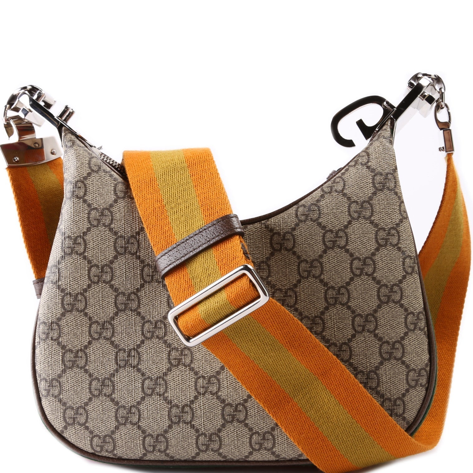 Gucci Leather Canvas Shoulder Bag