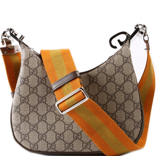 Gucci Leather Canvas Shoulder Bag