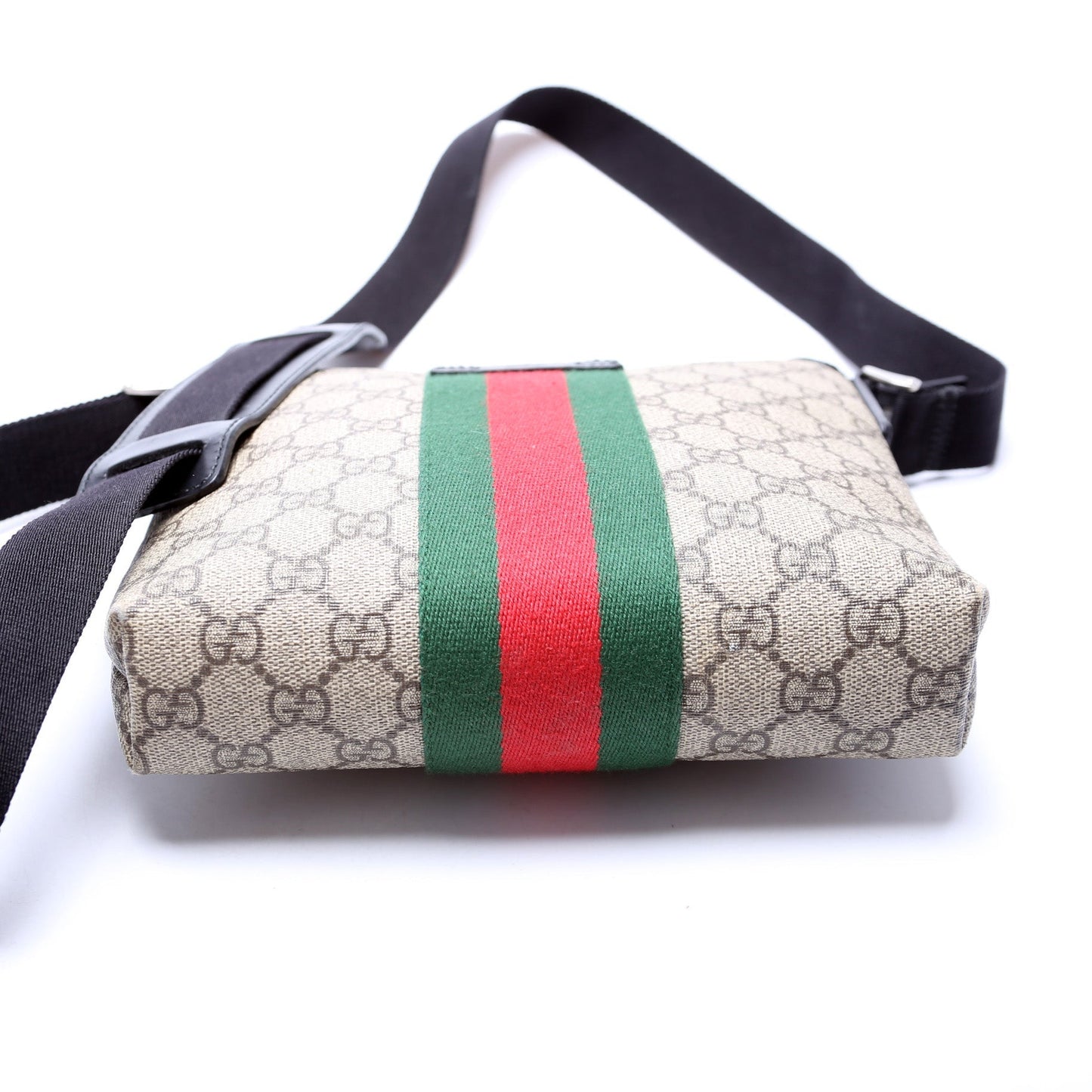 Gucci 471454 GG Supreme Web Messenger Bag
