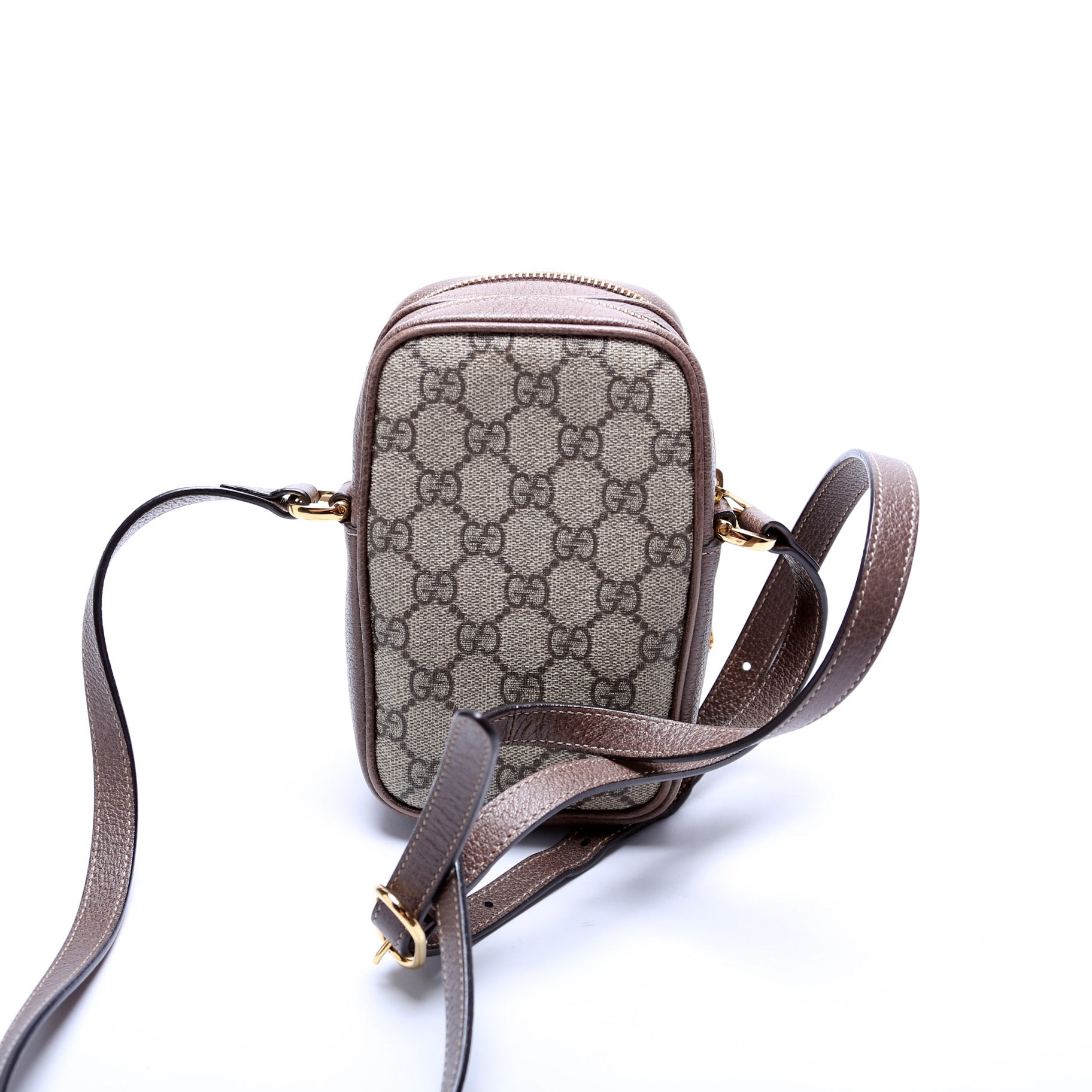 Gucci 546595 Ophidia GG Supreme Double Zip Bag