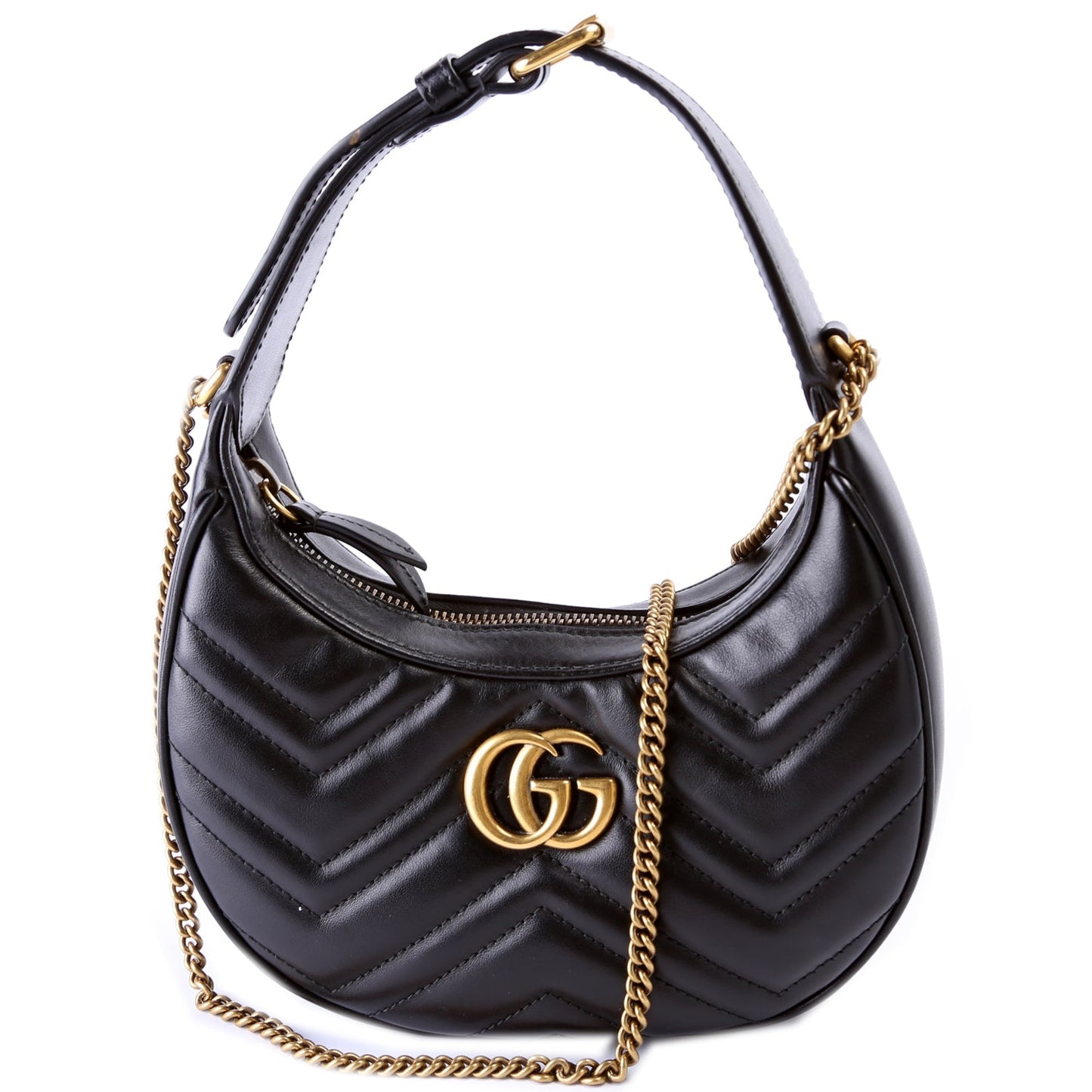 Gucci 699514 GG Marmont Half-Moon Mini Bag