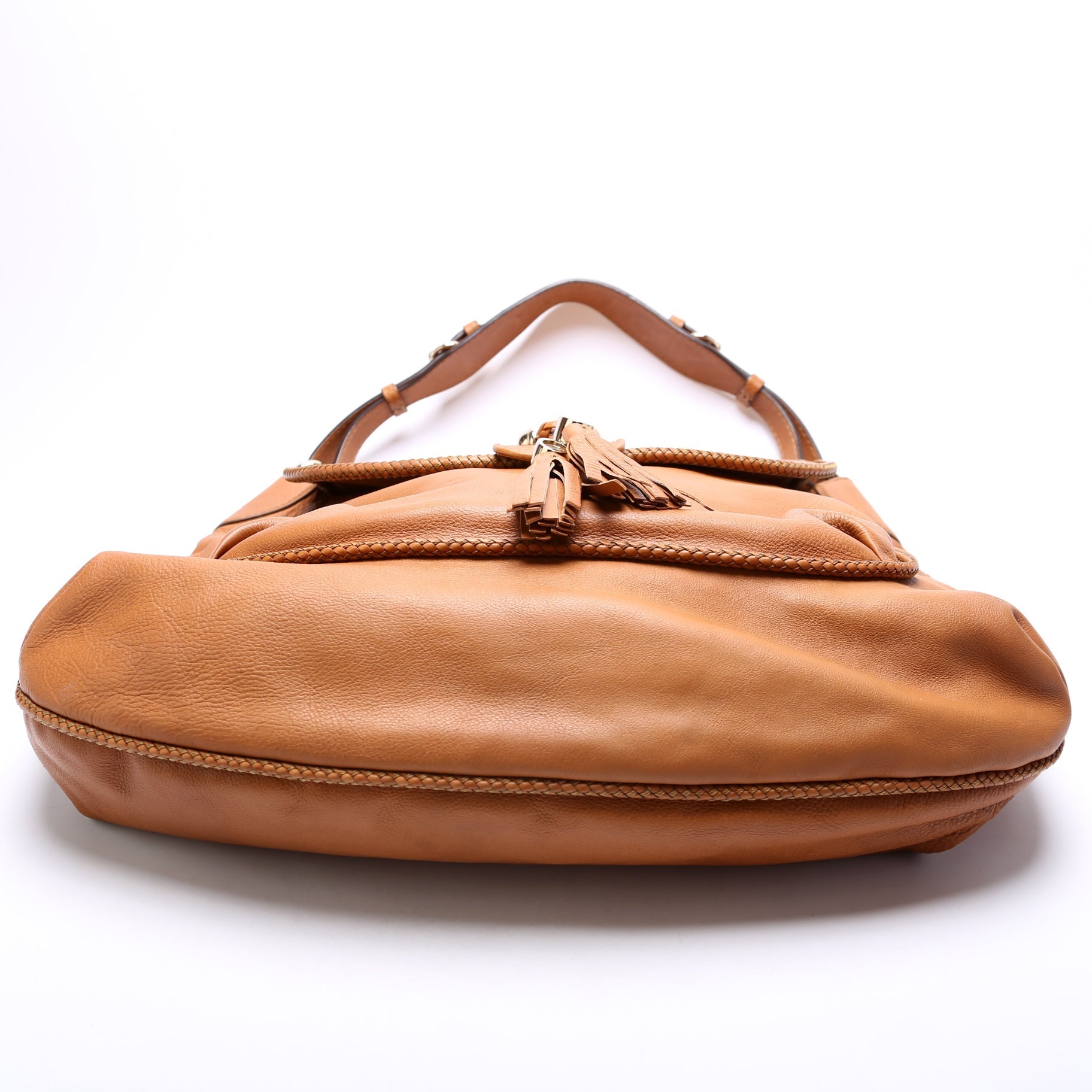 Gucci 257021 Leather Marrakech Flap Hobo Bag