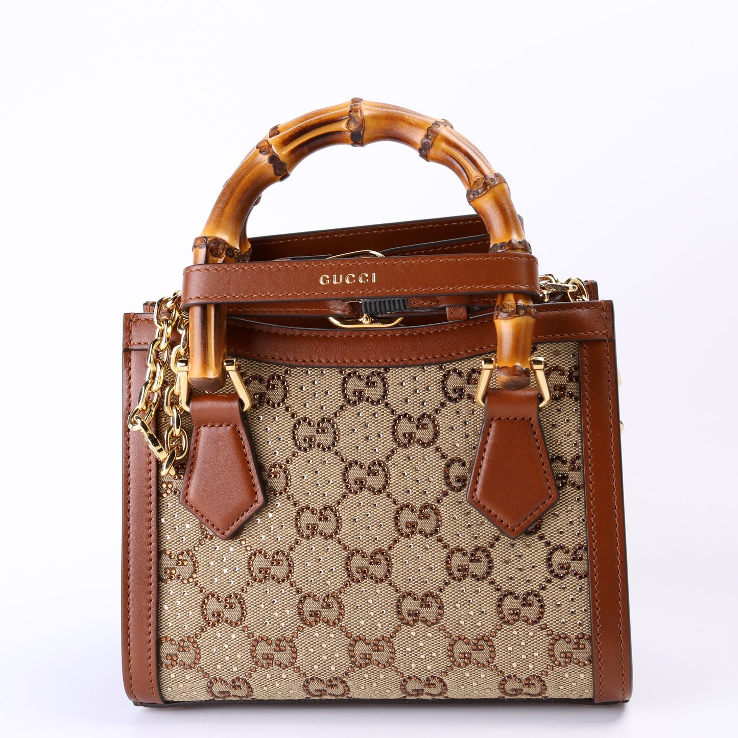 Gucci 707449 GG Crystal Mini Diana Tote Bag