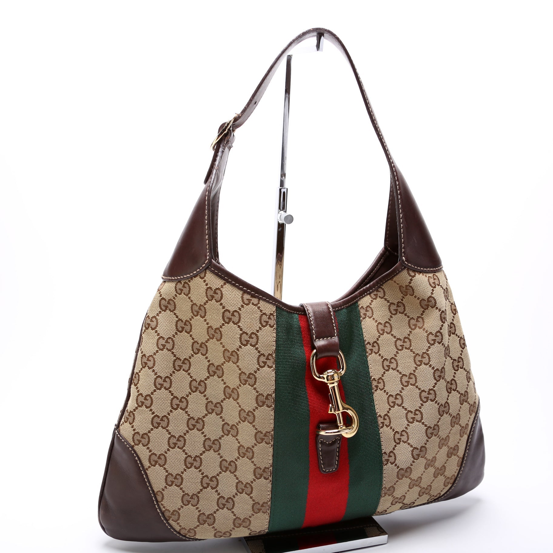 Gucci 153029 Web Jackie O Bouvier Hobo Bag