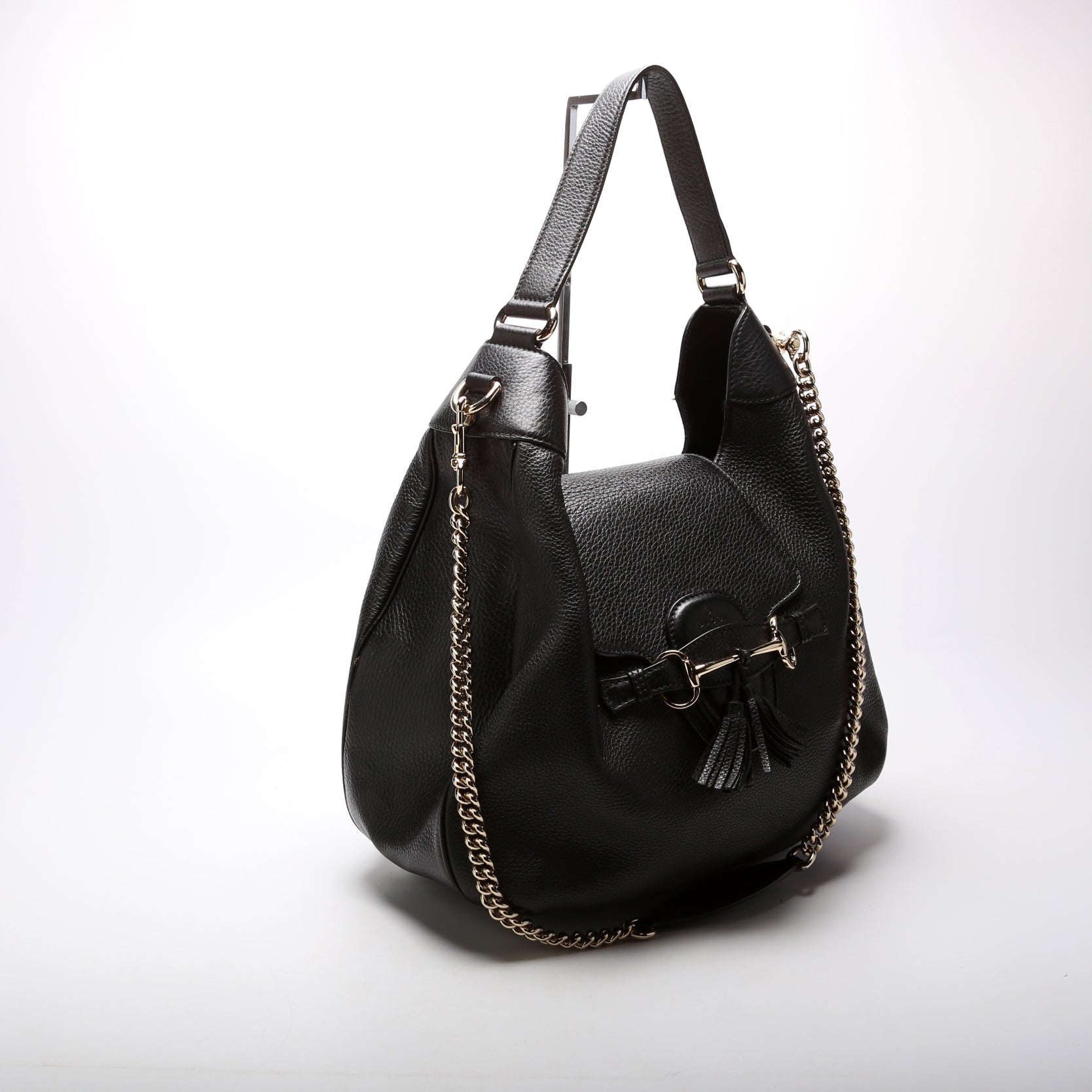 Gucci 322226 Emily Leather Hobo Bag