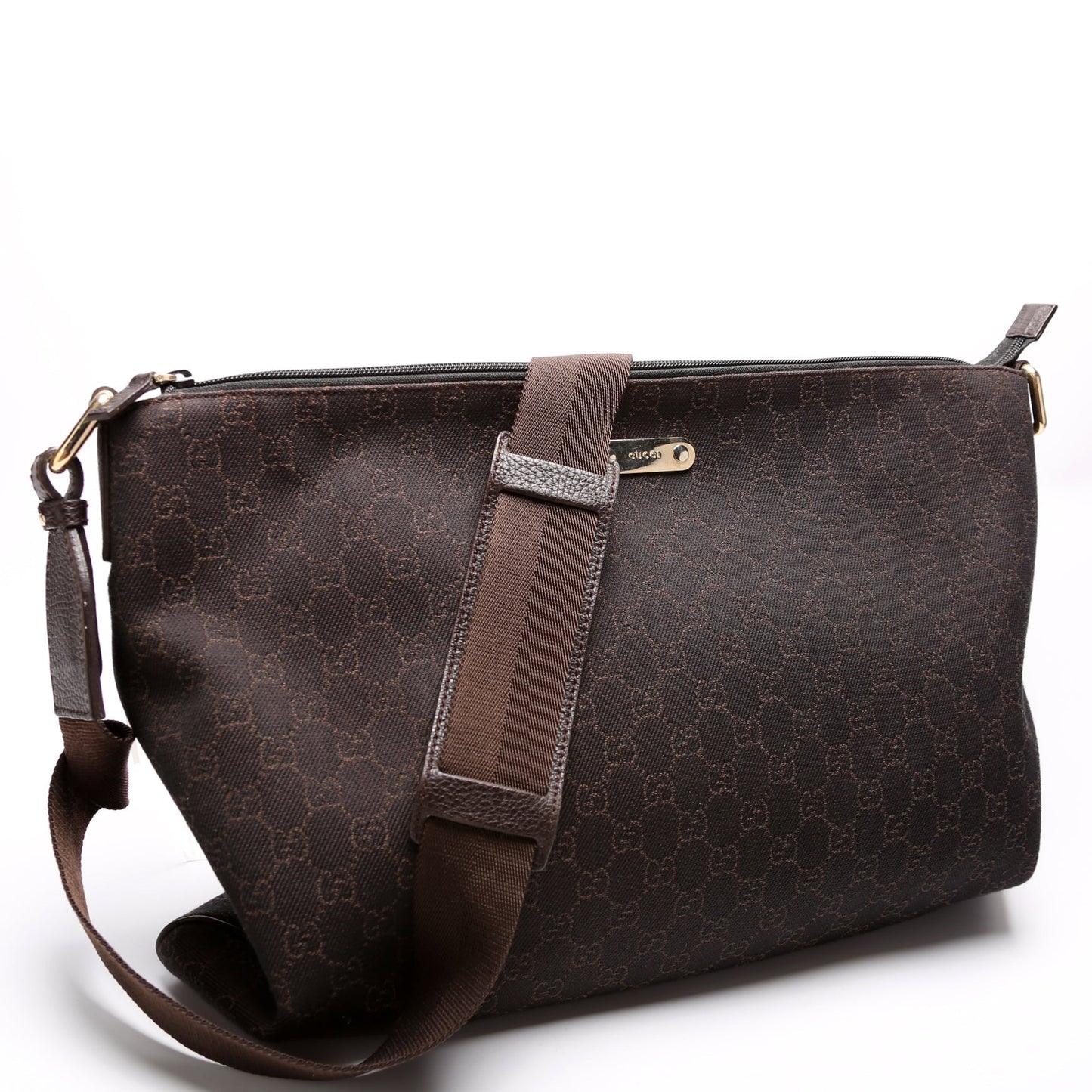 Gucci 190628 GG Canvas Messenger Bag