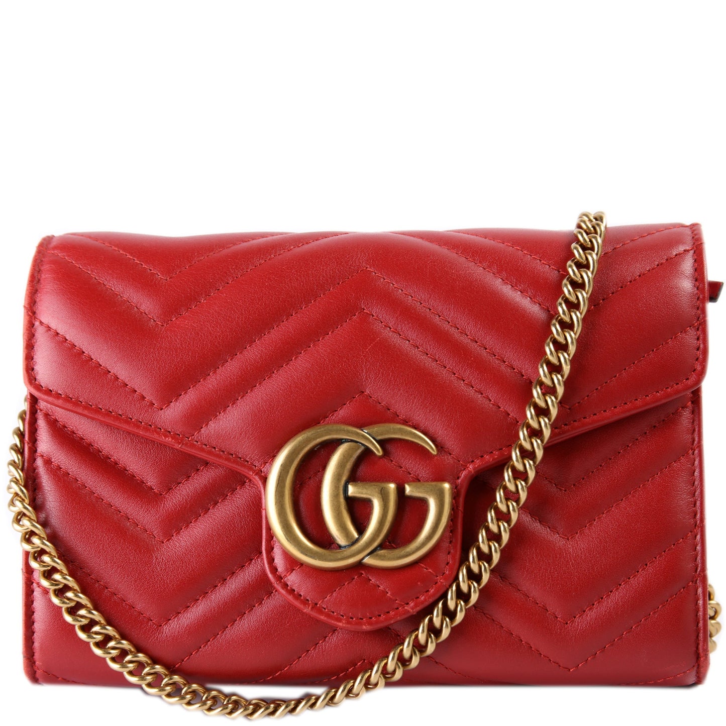Gucci 474575 Marmont Chain Wallet Bag