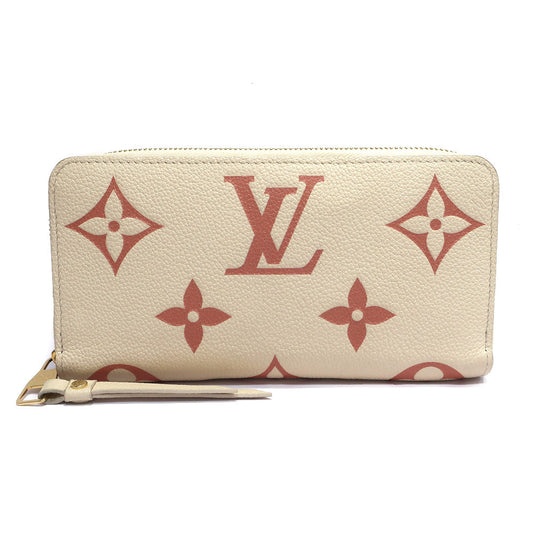 Louis Vuitton Monogram Wallet Long Wallet Leather Pink M81914 Small