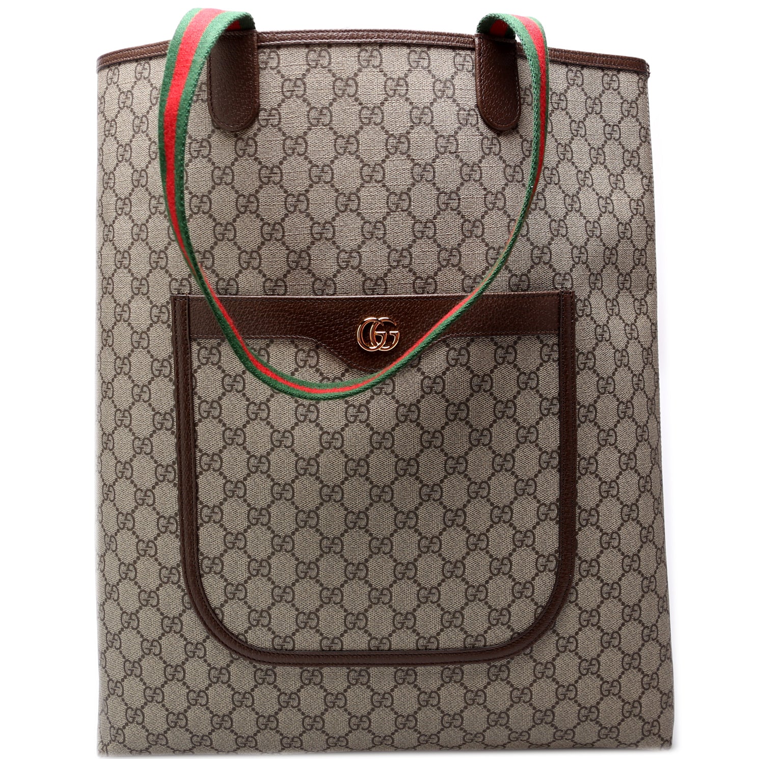 Gucci Leather Canvas Tote