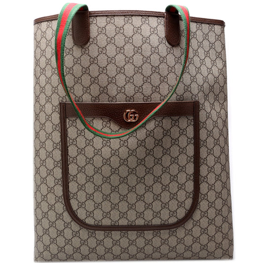 Gucci Leather Canvas Tote