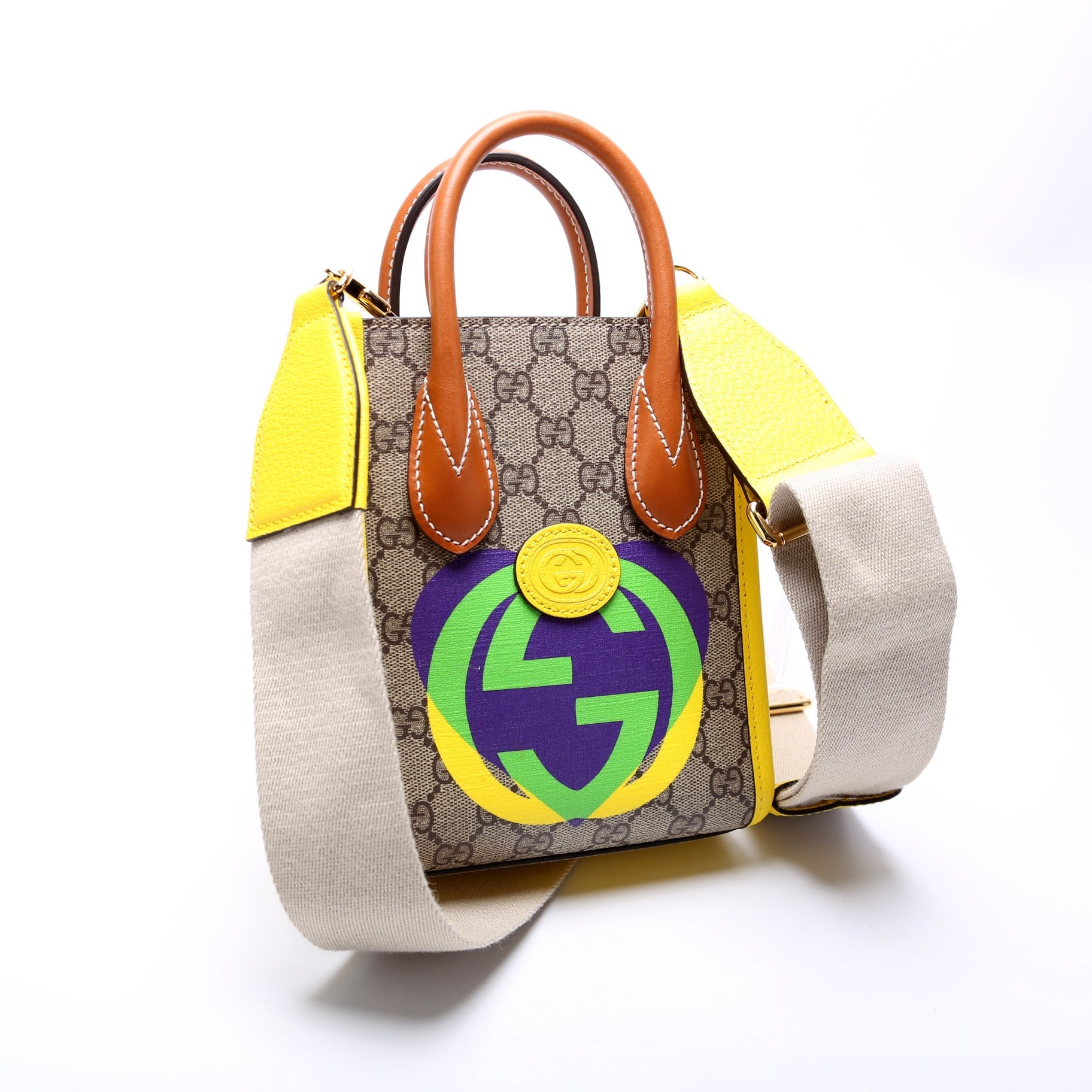 Gucci 671623 Mini Tote Interlocking G Heart Bag