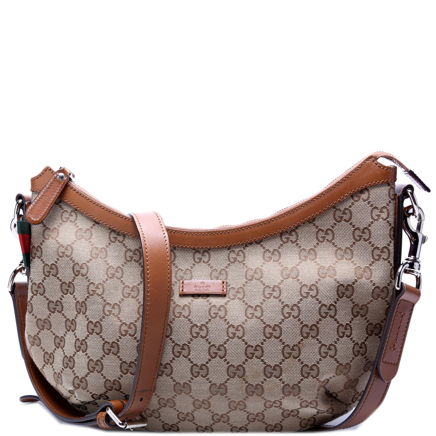 Gucci 353399 GG Canvas Half Moon Bag