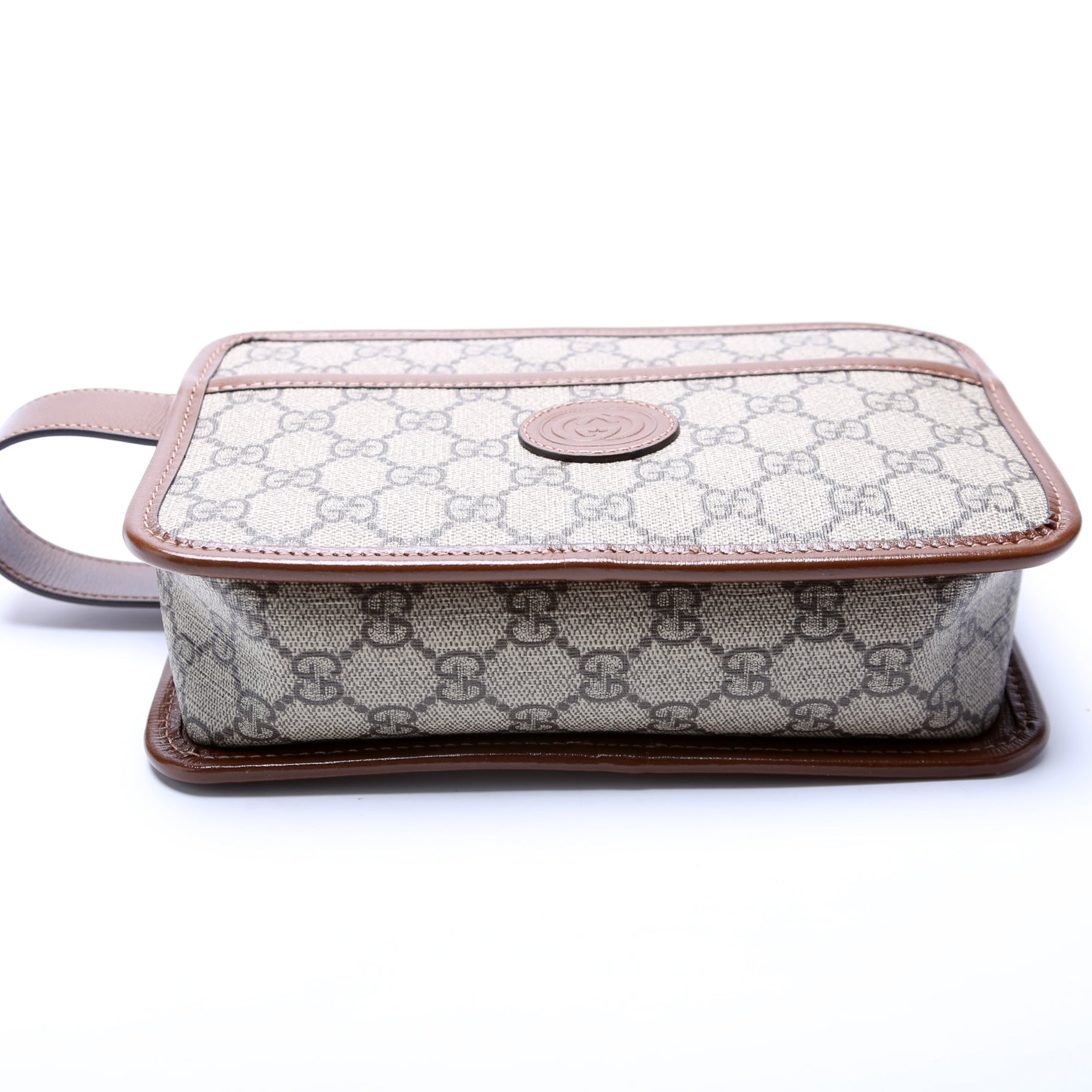 Gucci Leather Canvas Shoulder Bag