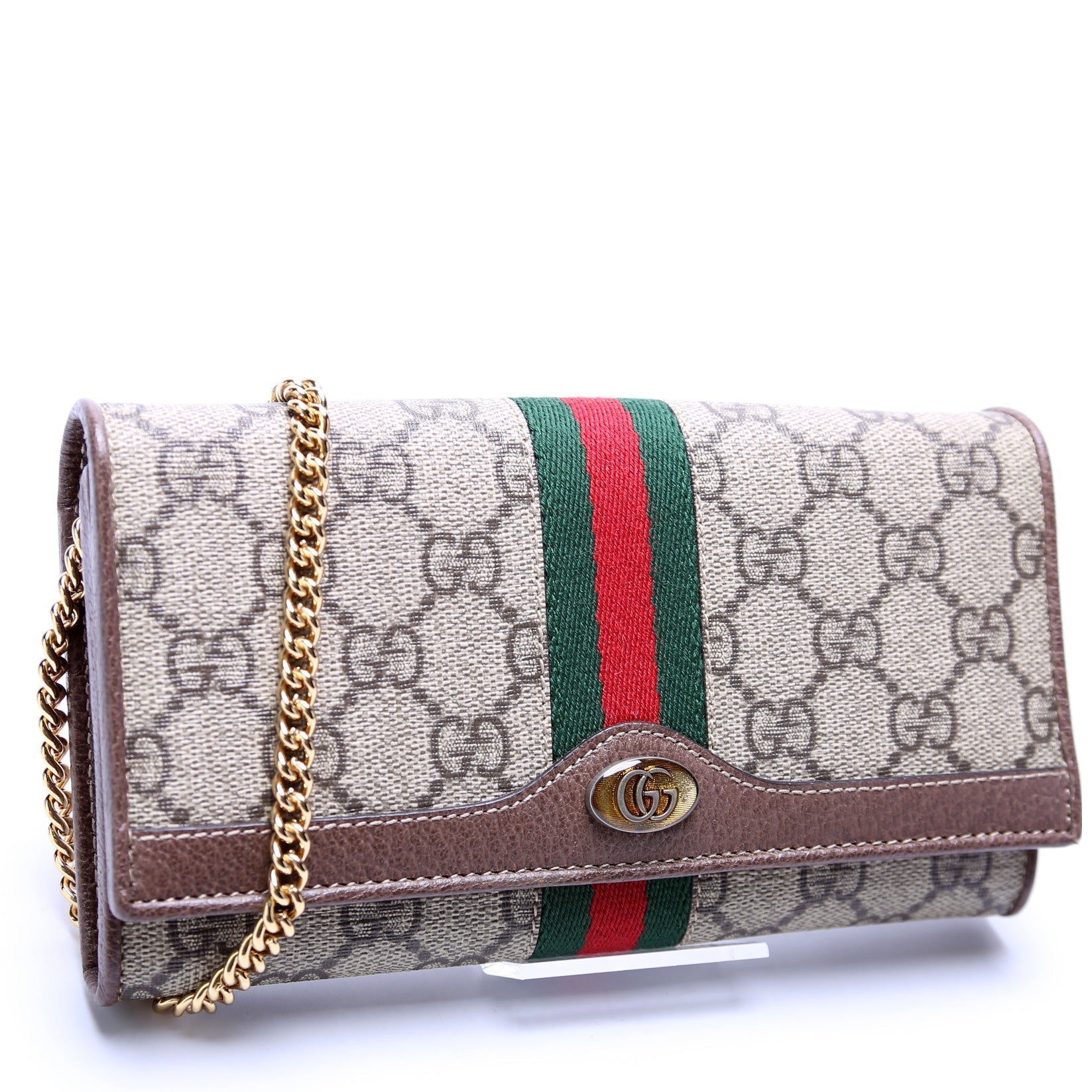 Gucci 546592 Ophidia GG Supreme Chain Wallet Bag