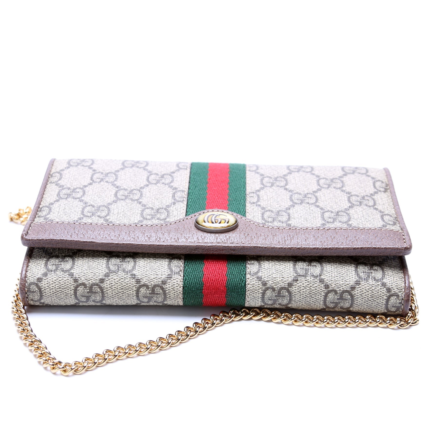 Gucci 546592 Ophidia GG Supreme Chain Wallet Bag