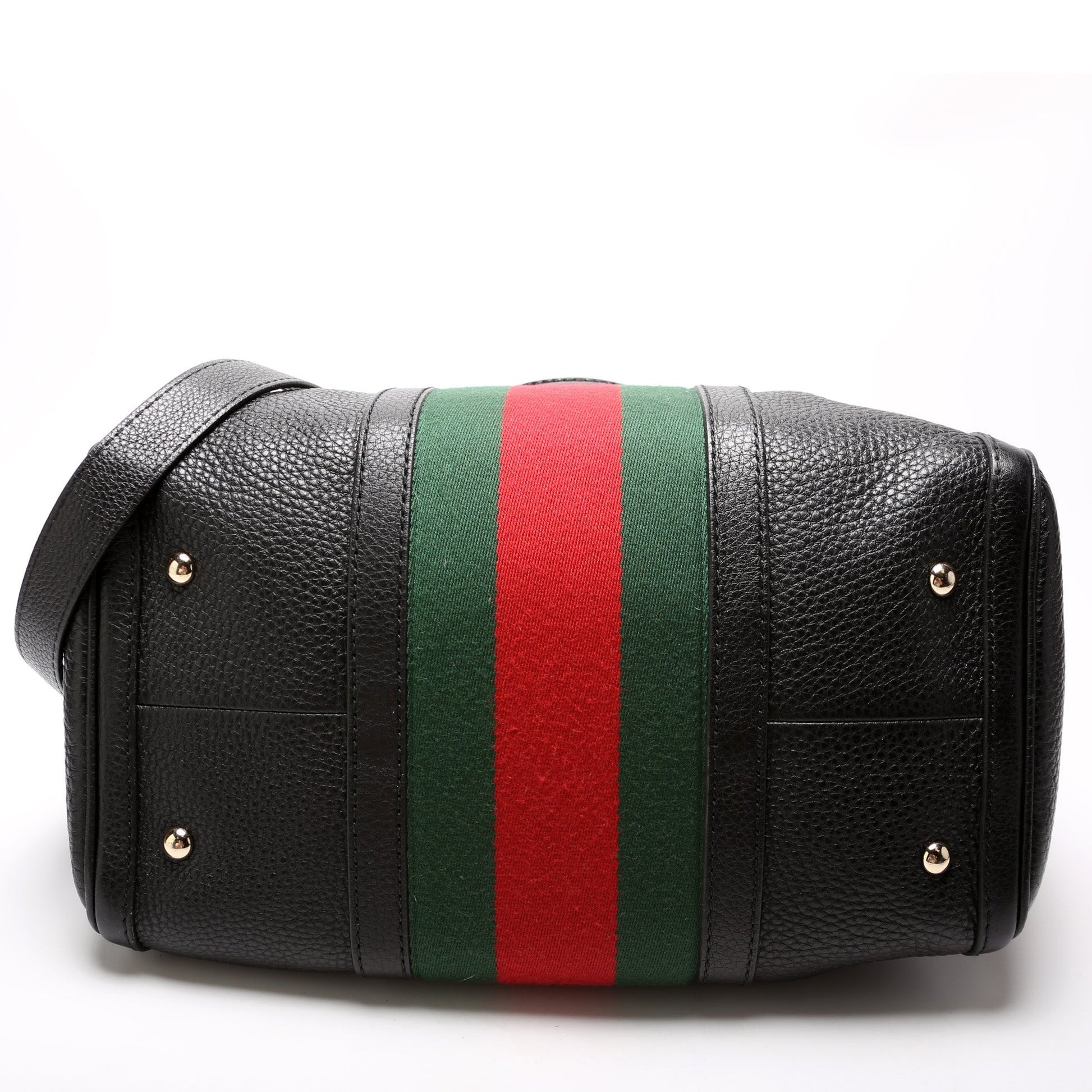 Gucci 247205 Boston Web Leather Bag