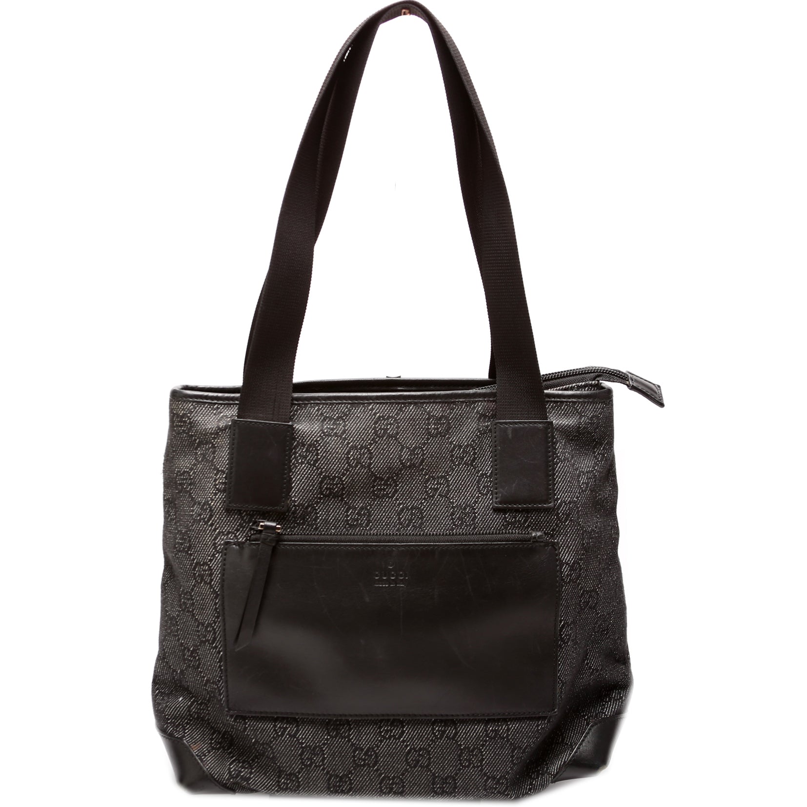 Gucci 28898 GG Denim Tote Small Bag