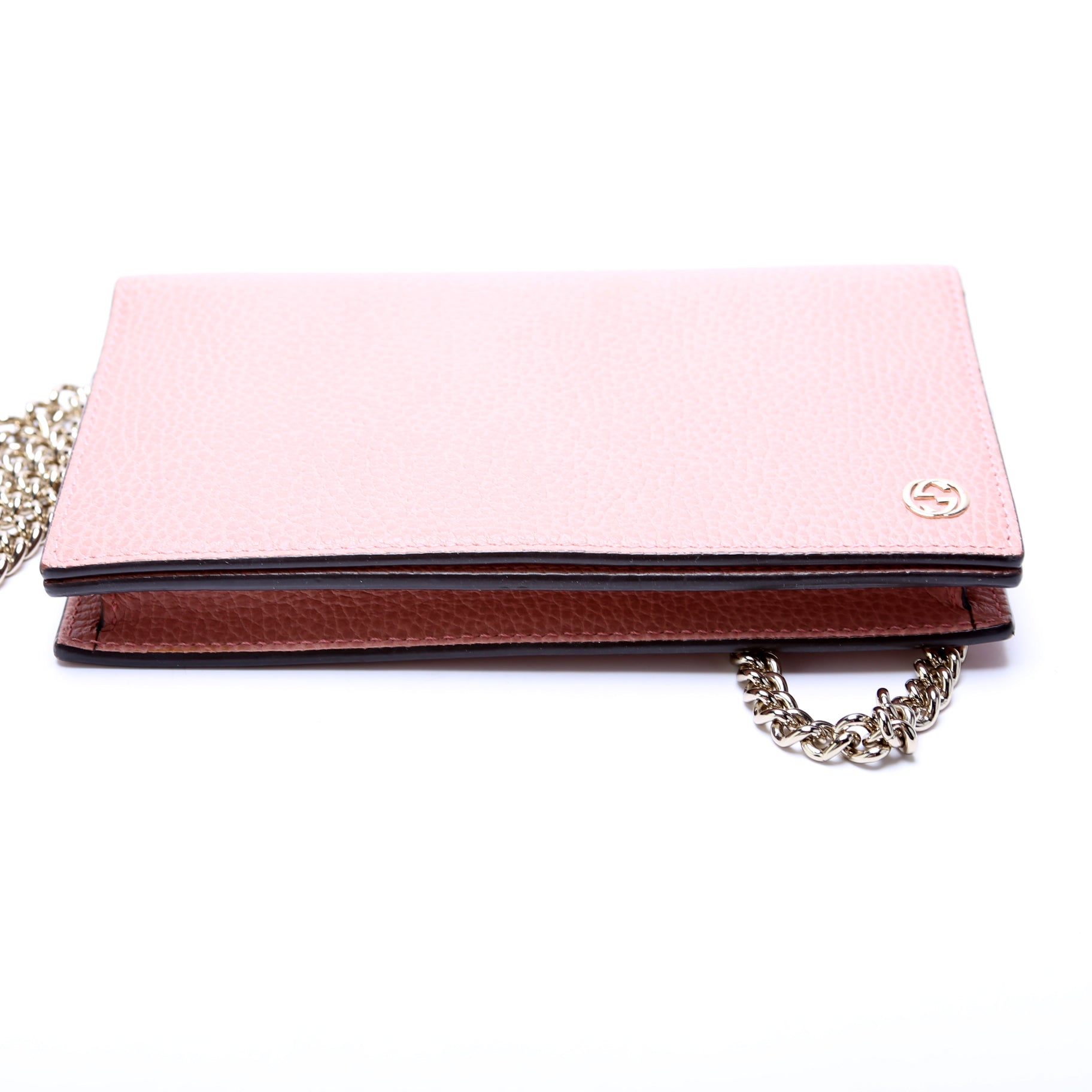 Gucci 466506 Interlocking GG Chain Wallet Bag