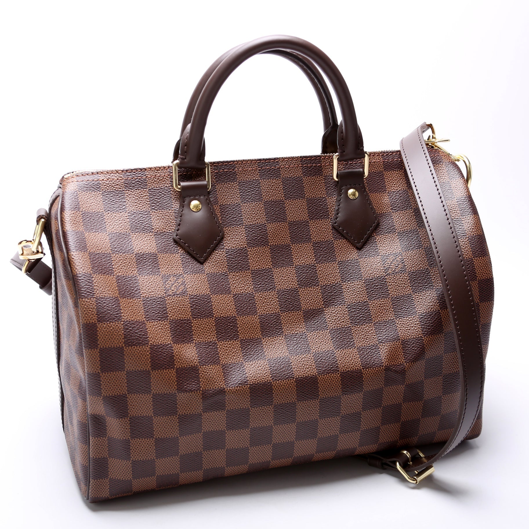 Louis Vuitton Speedy 30 Bandouliere Damier Ebene