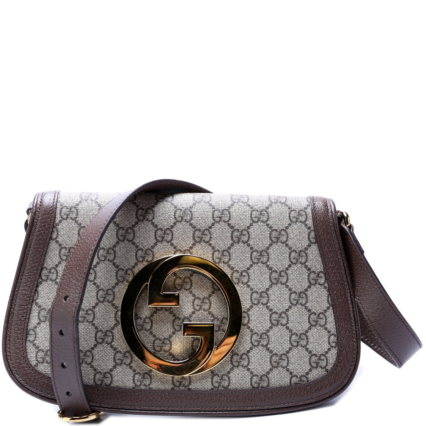 Gucci Leather Canvas Shoulder Bag
