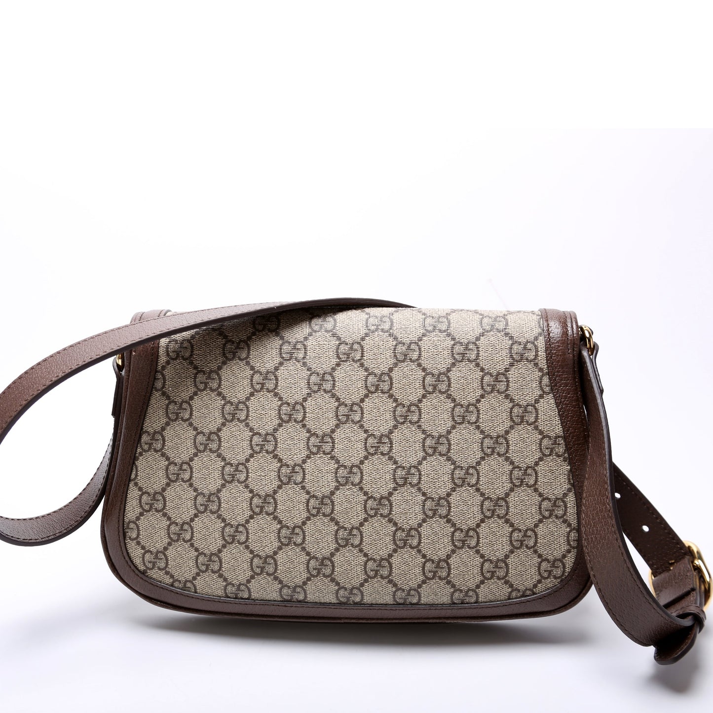 Gucci Leather Canvas Shoulder Bag
