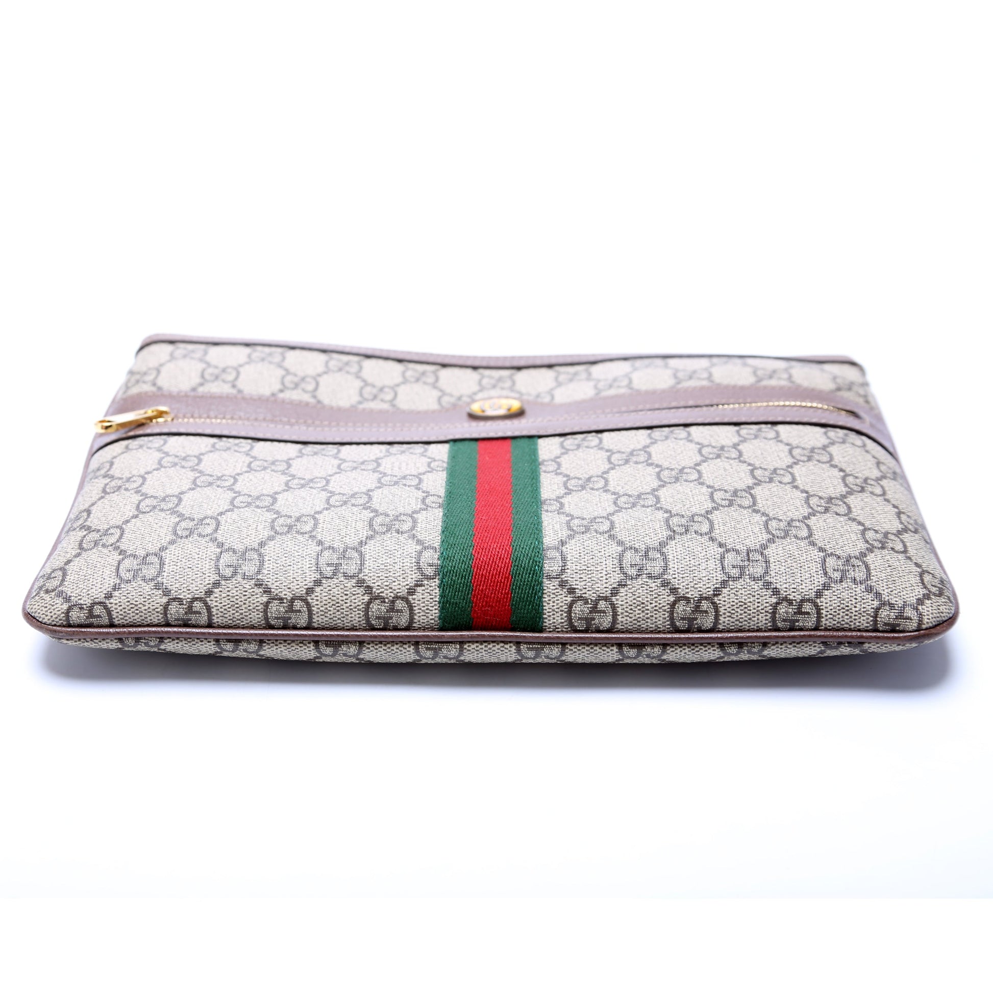 Gucci Leather Canvas Shoulder Bag