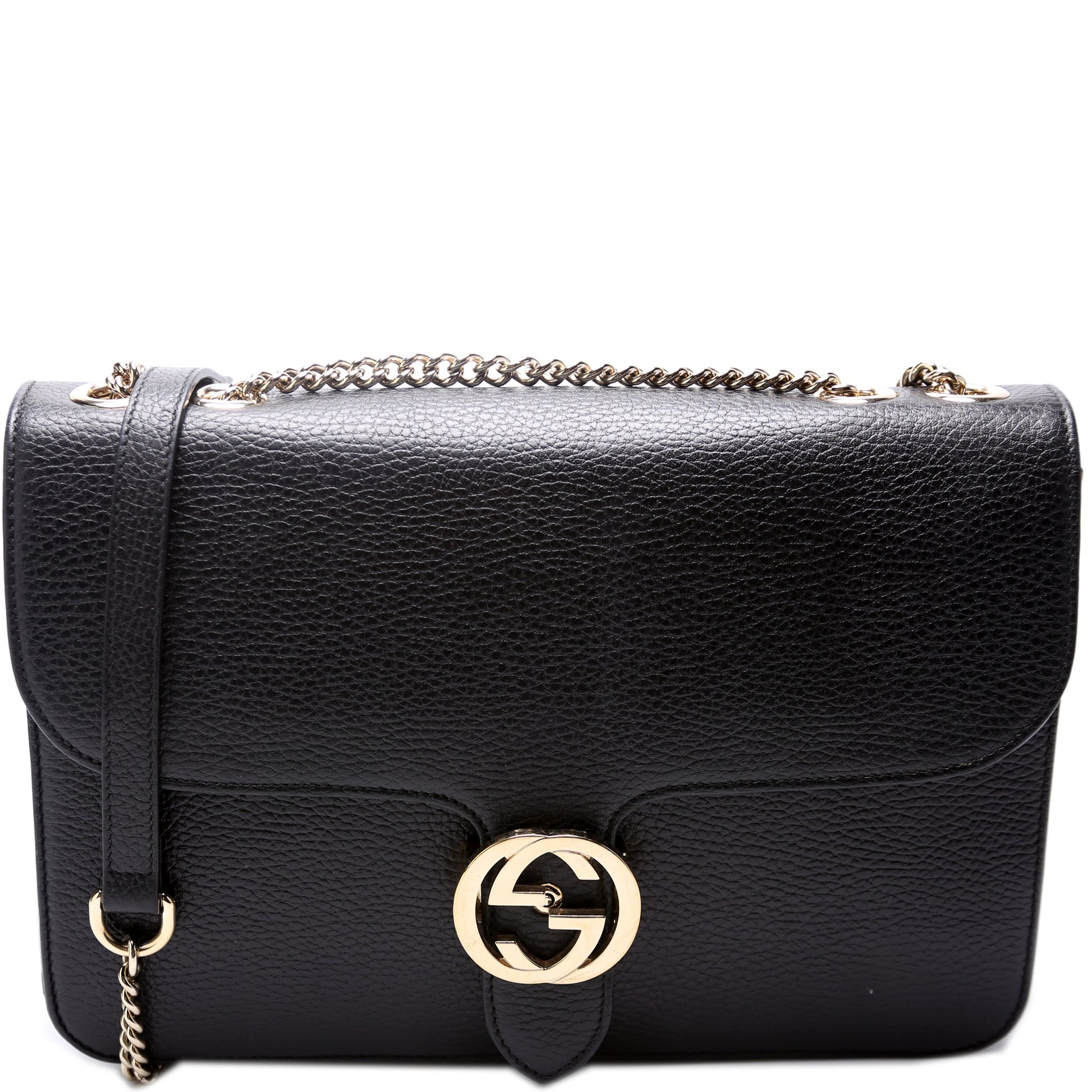 Gucci Chain Leather Shoulder Bag