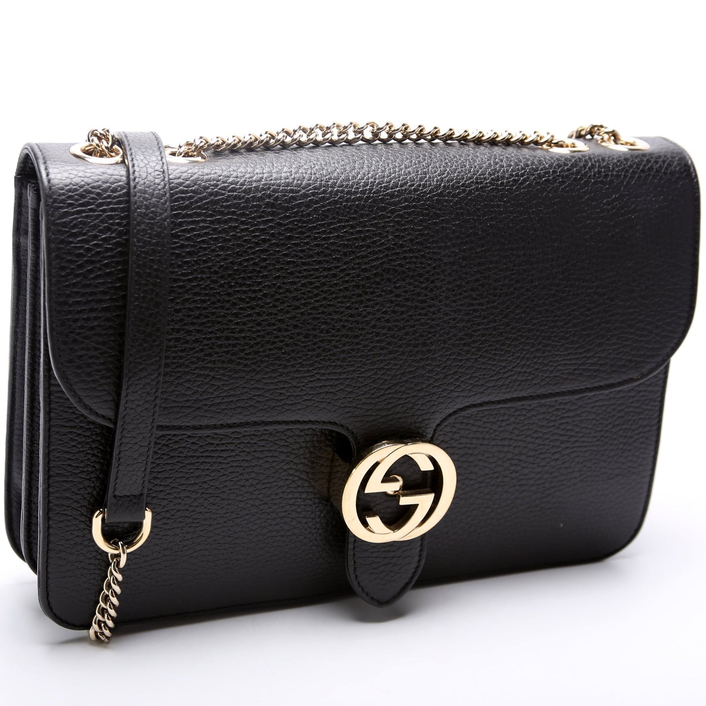 Gucci Chain Leather Shoulder Bag