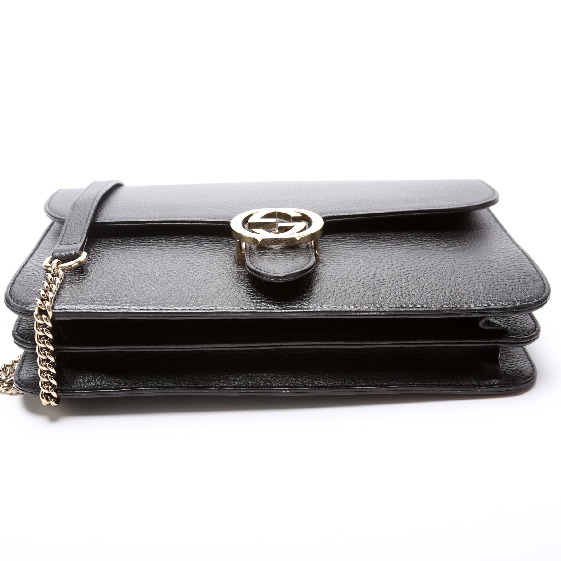 Gucci Chain Leather Shoulder Bag