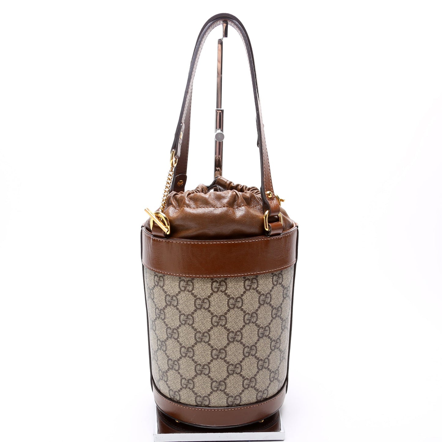 Gucci Leather Canvas Shoulder Bag
