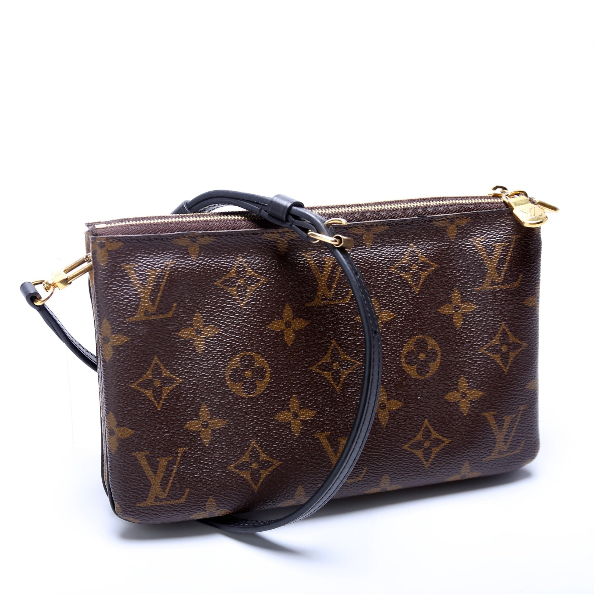 Louis Vuitton Doube Zip Pochette Giant Reverse Monogram