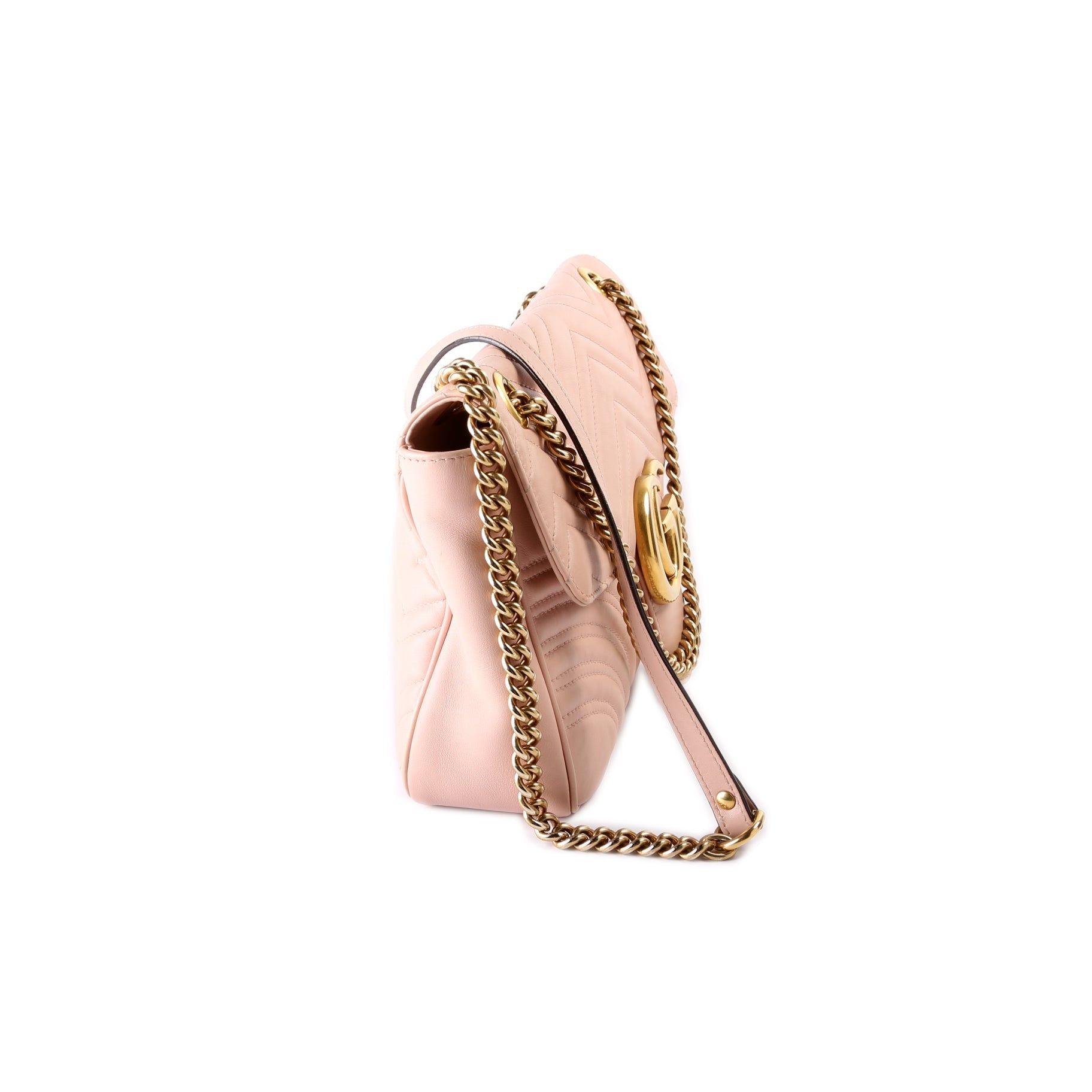 Gucci 443496 Marmont Leather Shoulder Medium Bag