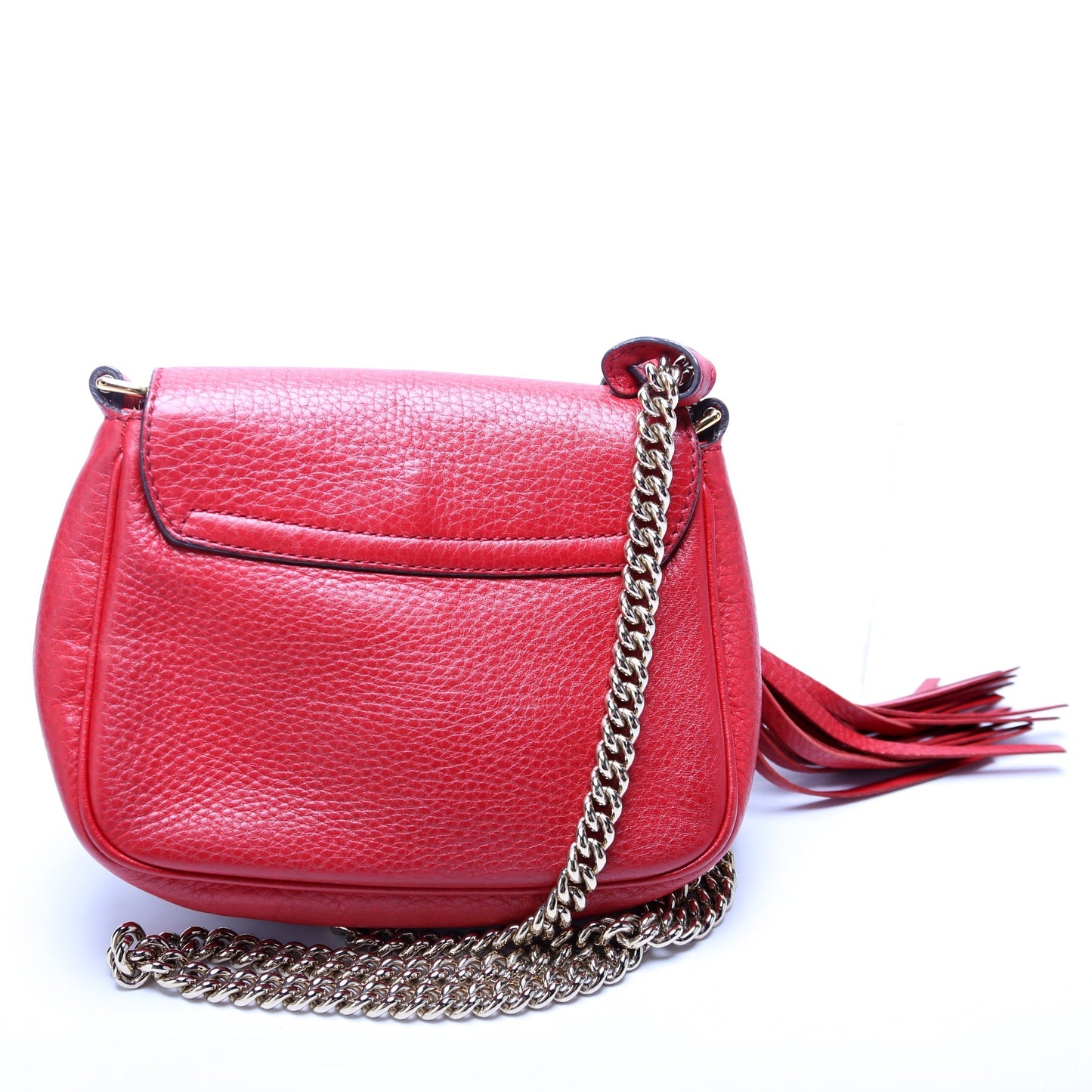 Gucci 323190 Soho Chain Tassel Flap Small Bag